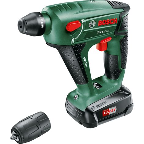 Bosch – Perforateur sans fil 18V 3 en 1 – Mécanisme de frappe pneumatique – Pour béton, maçonnerie, métal, bois – Mandrin SDS quick – 60395230K — vue 6