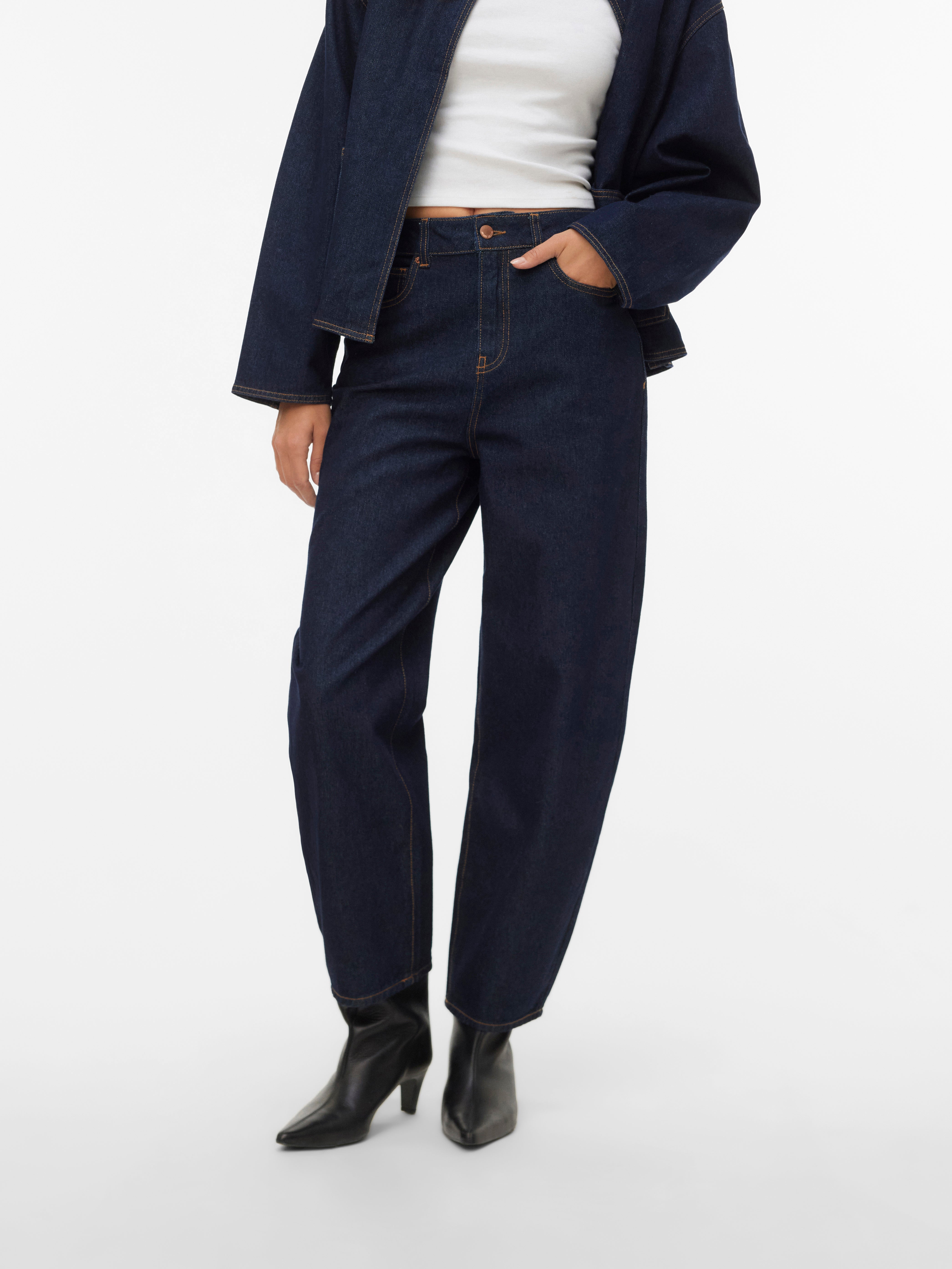 VERO MODA® AWEVELINE High rise Barrel Fit Jeans
