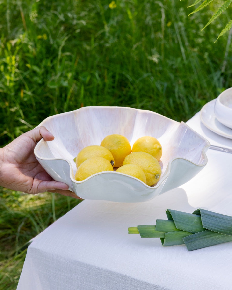 AREIA - LARGE SERVING BOWL SHELL SAND