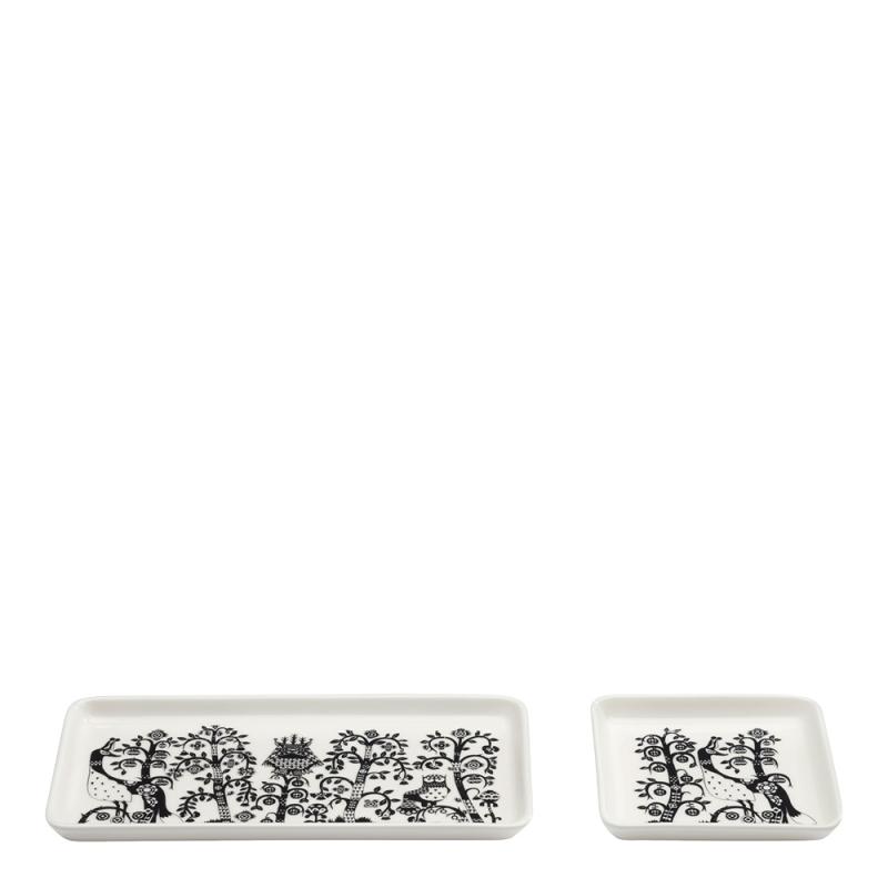Taika tallerken rektangel 12x24 cm svart