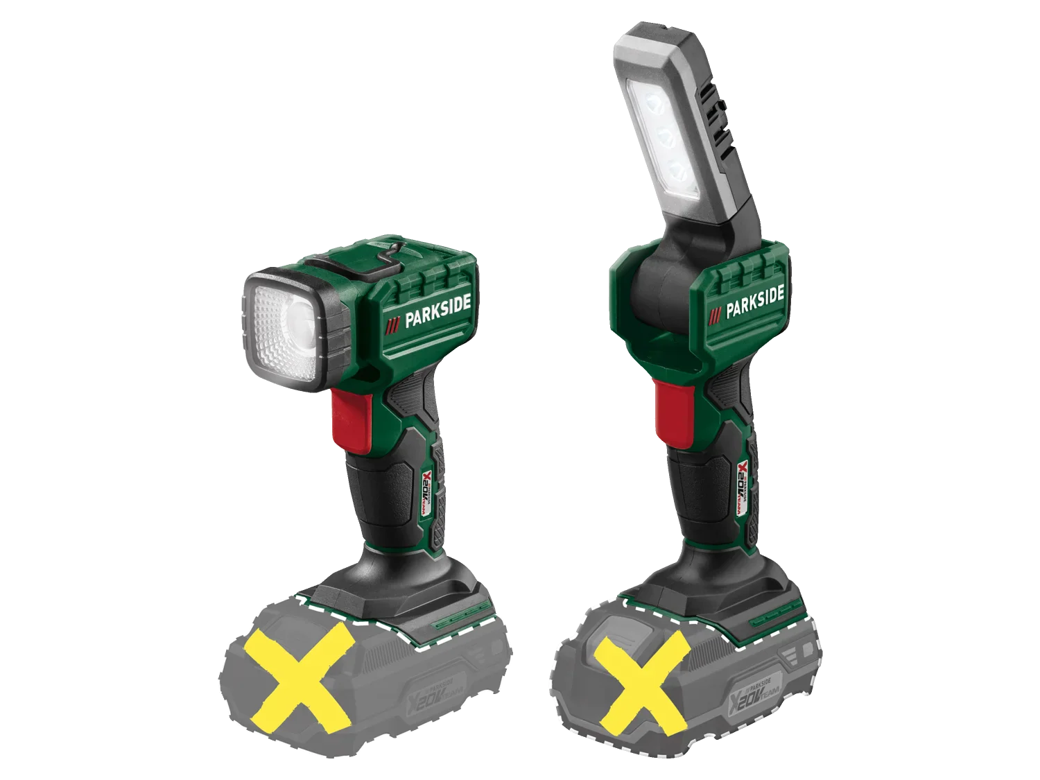 PARKSIDE Lampe torche  LED, 280 lm, 20 V