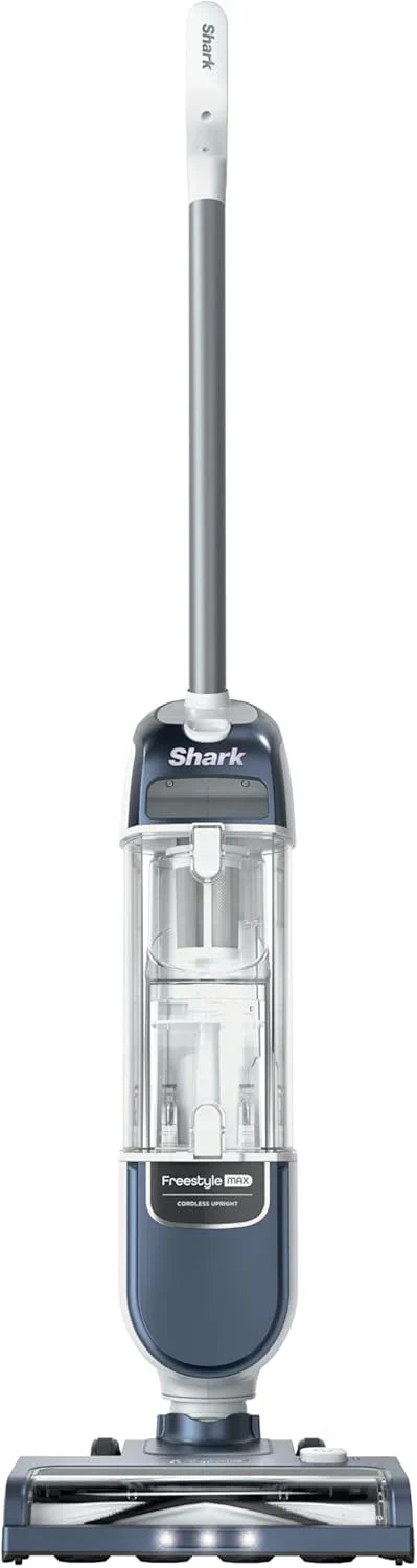 Shark Freestyle Max Cordless Upright Vacuum, Multi-Surface Cleaning, Lightweight, Easy Maintenance, with Large Dust Cup and 2-Speed Brushroll, LED Headlights, Nordic Blue, SV2002