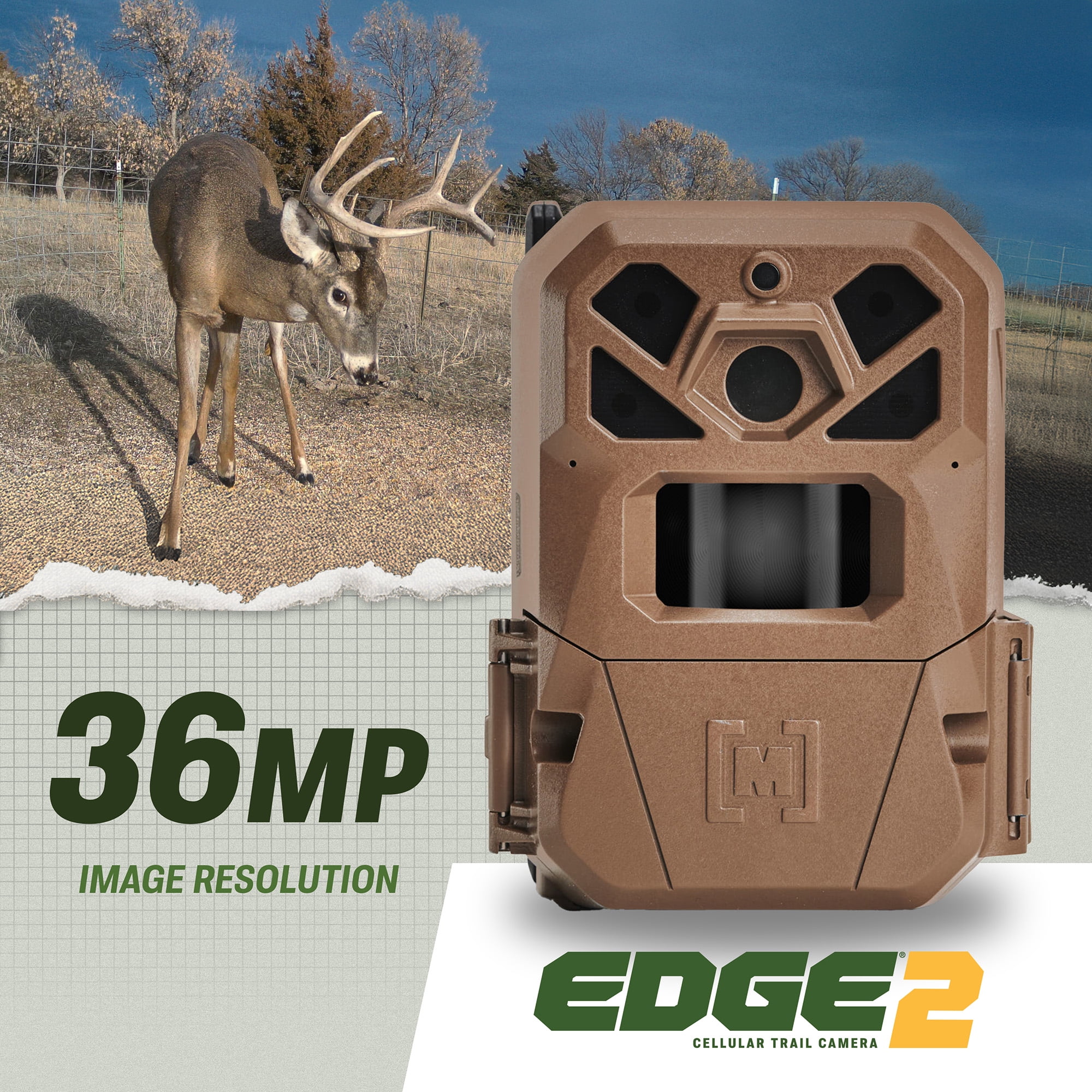 Edge 2 Cellular Trail Camera (2PK) 36MP photo, 1080p Video Nationwide LTE On Demand(Brown) - Image 4