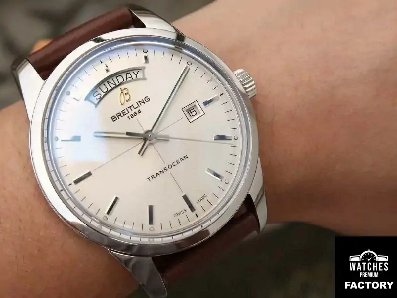 Breitling Transocean Day Date A4531012 / G751 / 437X / A20BA.1 V7 Silver Dial