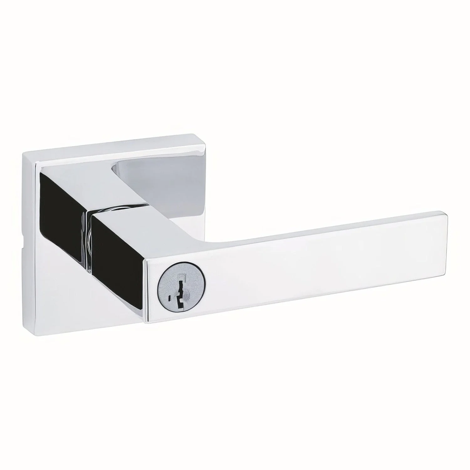 Kwikset 740SALSQT Singapore Keyed Entry Door Lever with Square Rose - TA Screen Specialist, Inc.