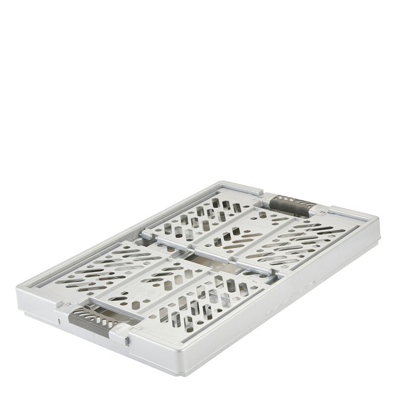 Ben oppbevaringsboks sammenleggbar 45L light silver