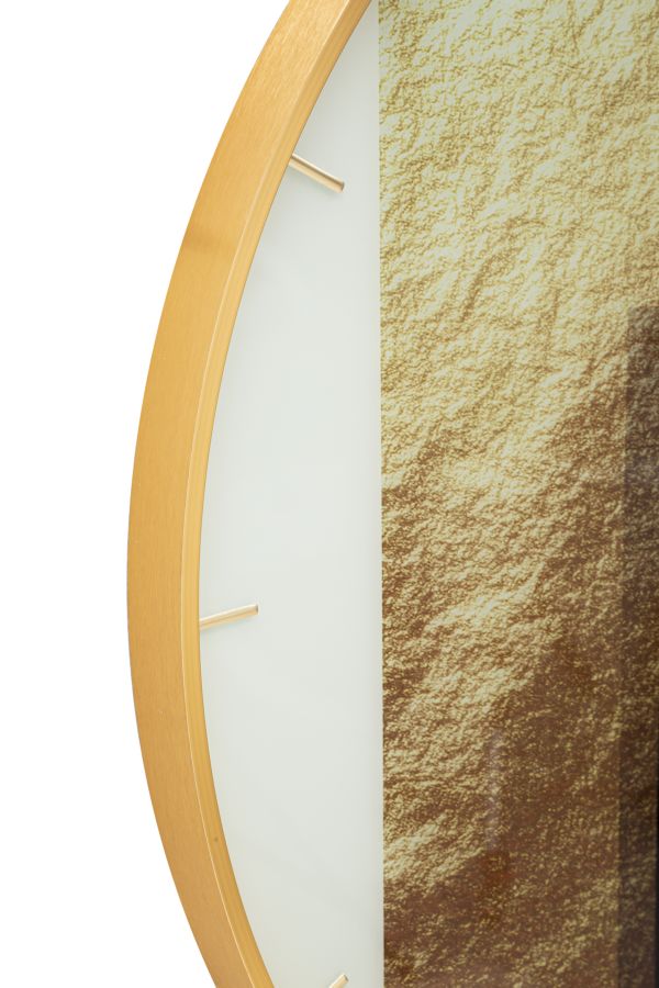 Mauro Ferretti Motif Ronde wandklok in veelkleurige houtvezels