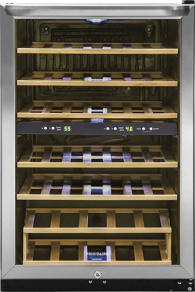 Frigidaire - 38-Bottle Wine Cooler - Stainless Steel