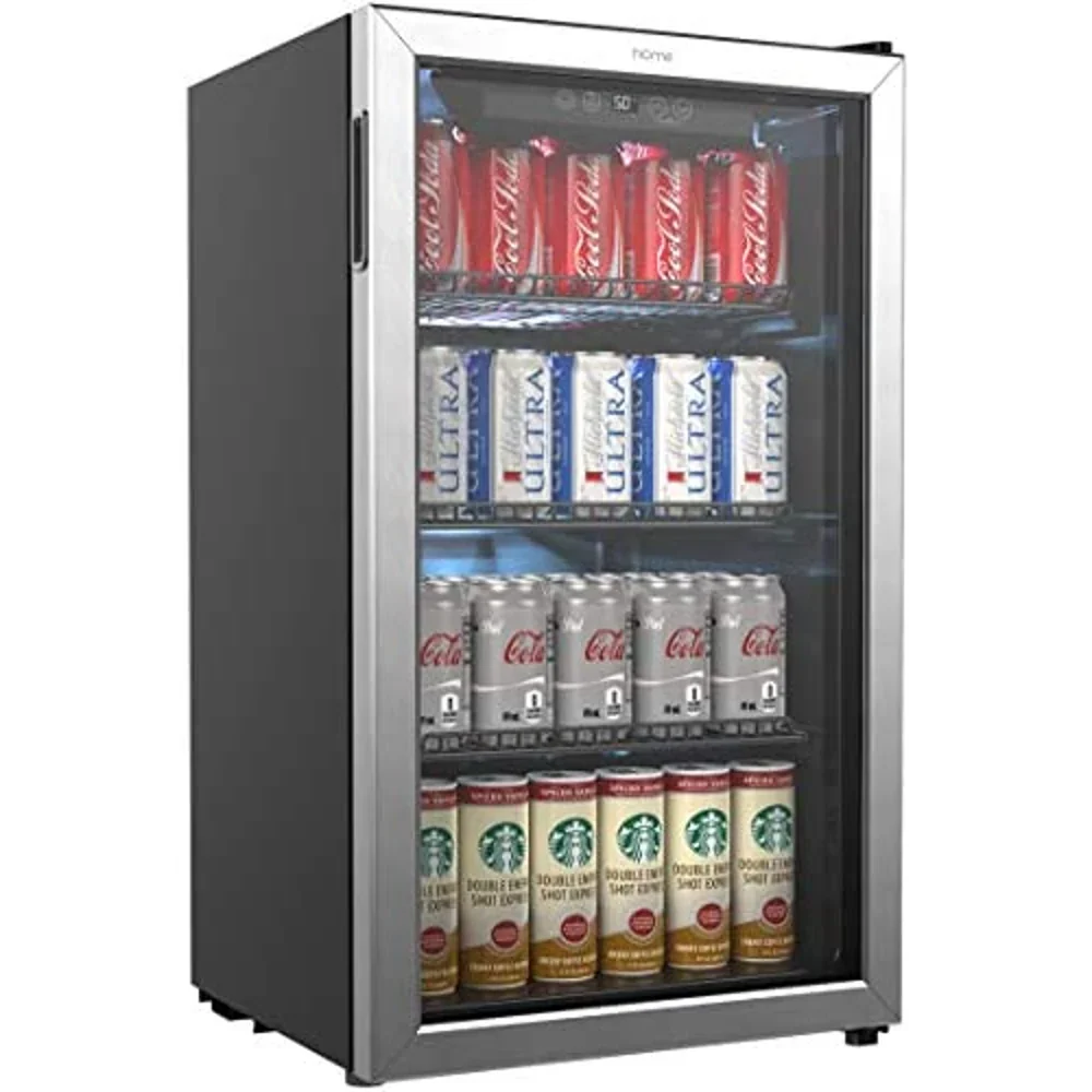 Beverage Refrigerator and Cooler - 120 Can Mini Fridge