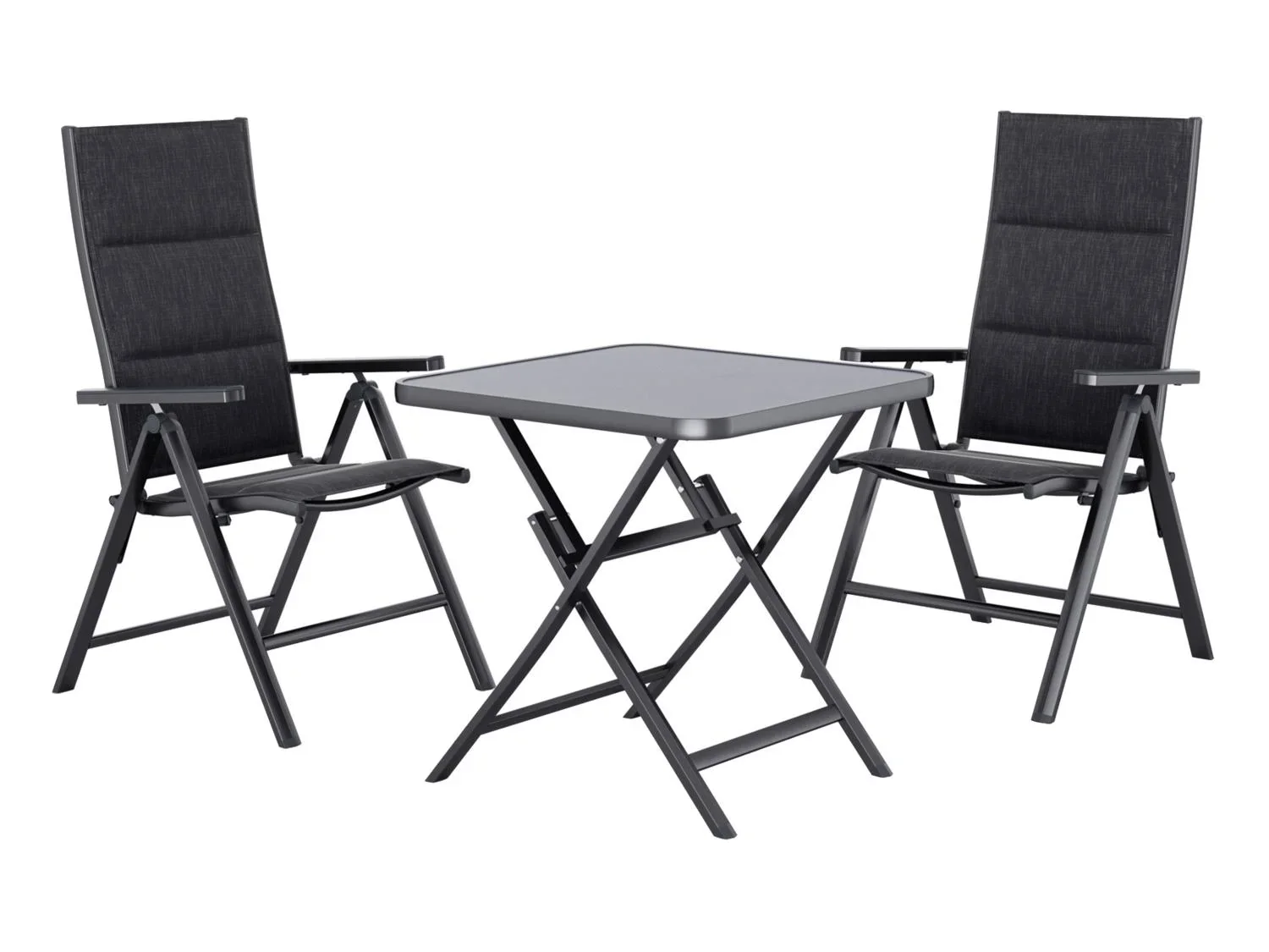 LIVARNO Table de jardin + Lot de 2 fauteuils Toronto