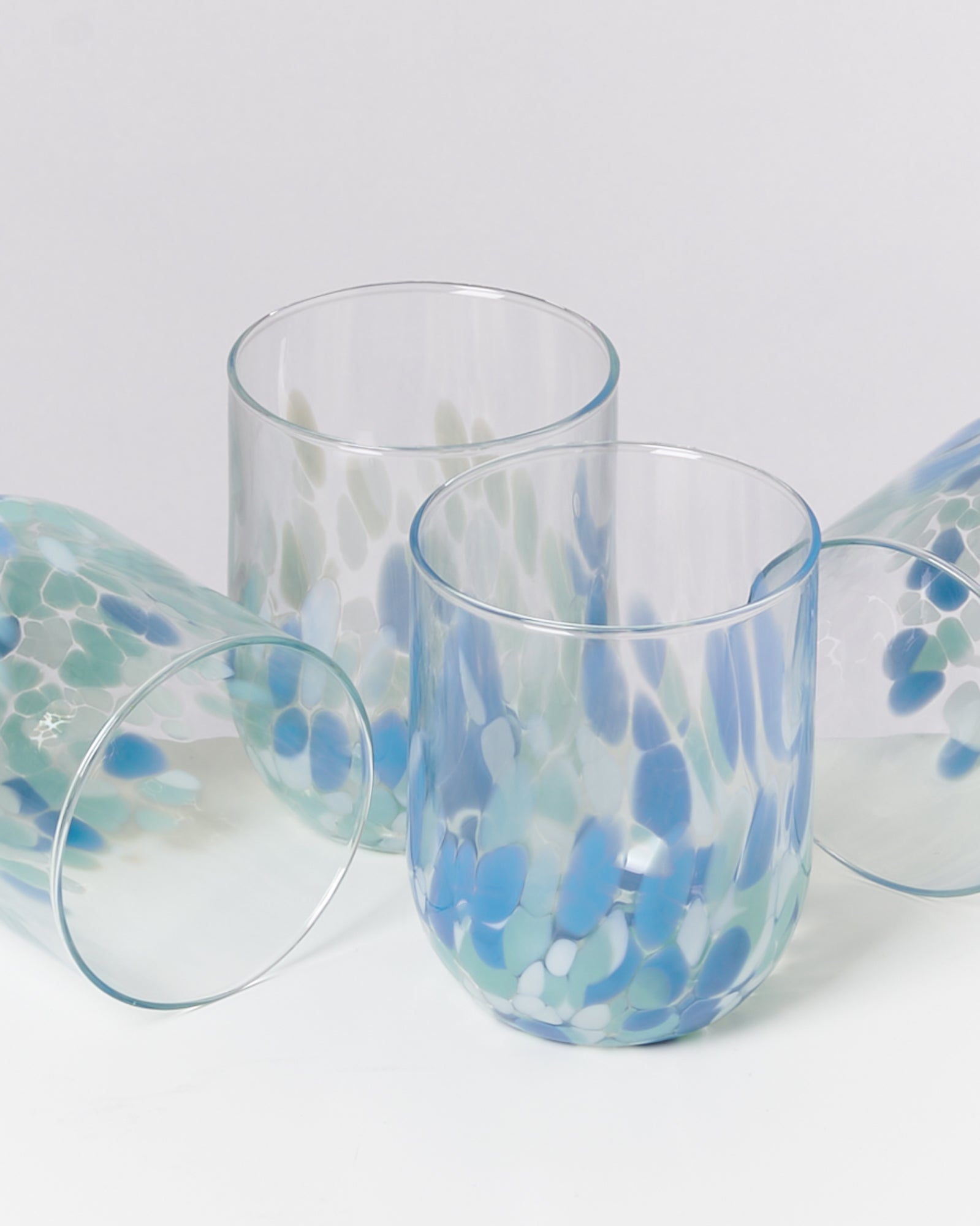 ALEGRIA - LARGE GLASS BLUE SET OF 4