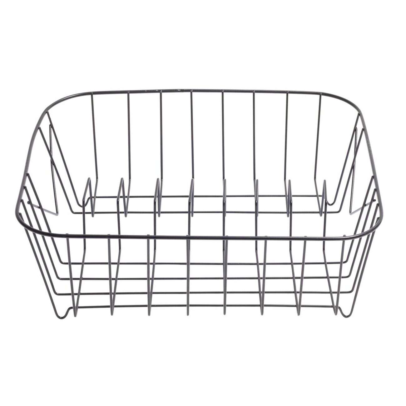 Égouttoir à vaisselle en métal noir 31,5x28,5xH10,5cm