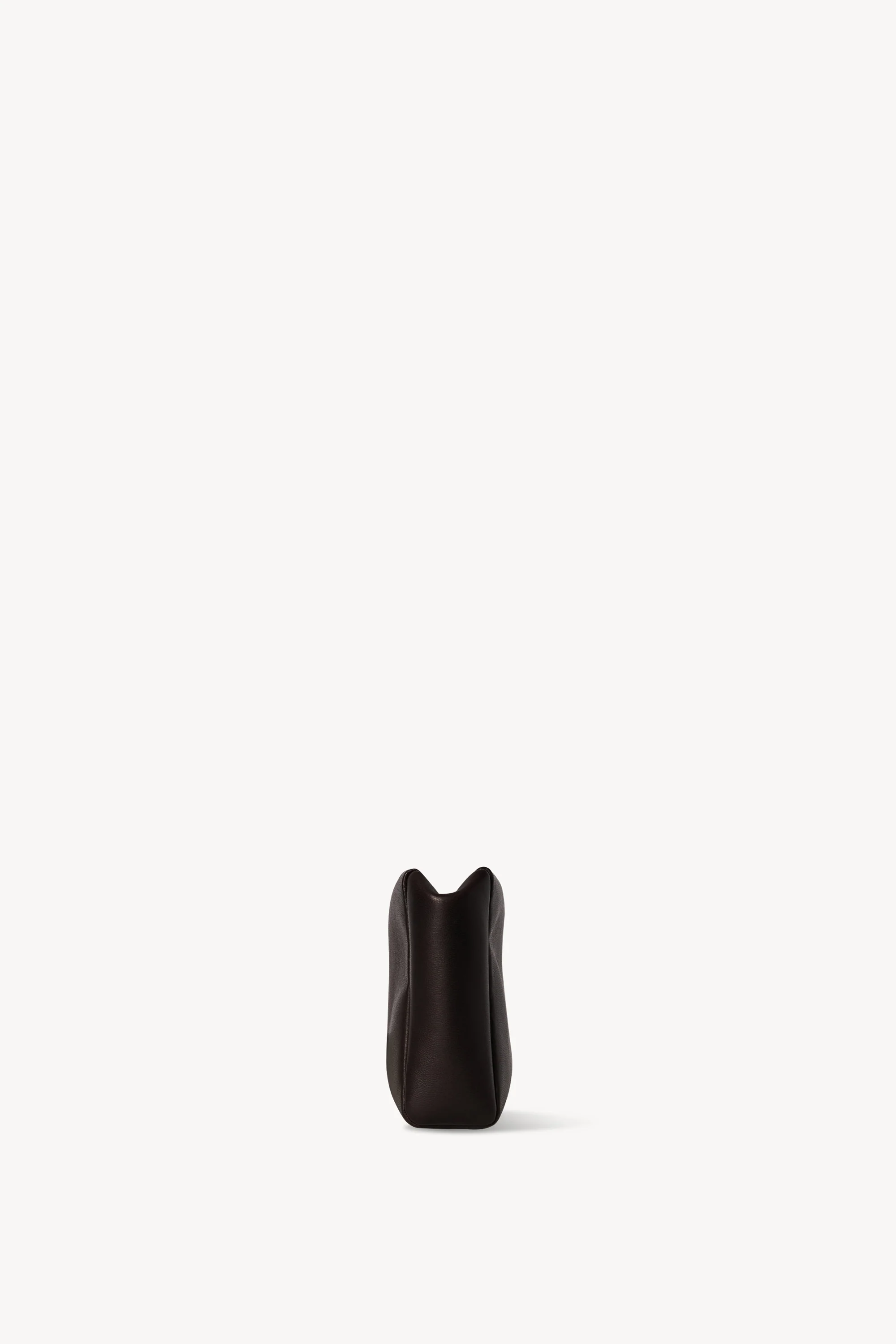 Squared Compact Clutch Bag in Leather