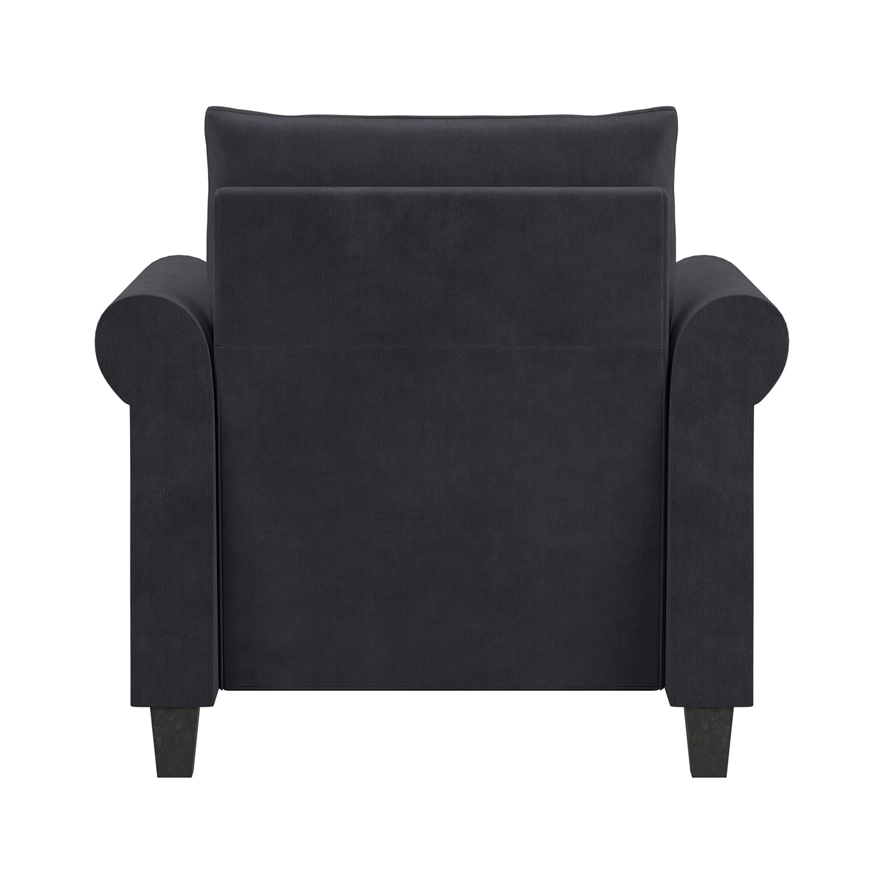 Lifestyle Solutions Fallon Armchair with Nail Head Trim, Gray Fabric