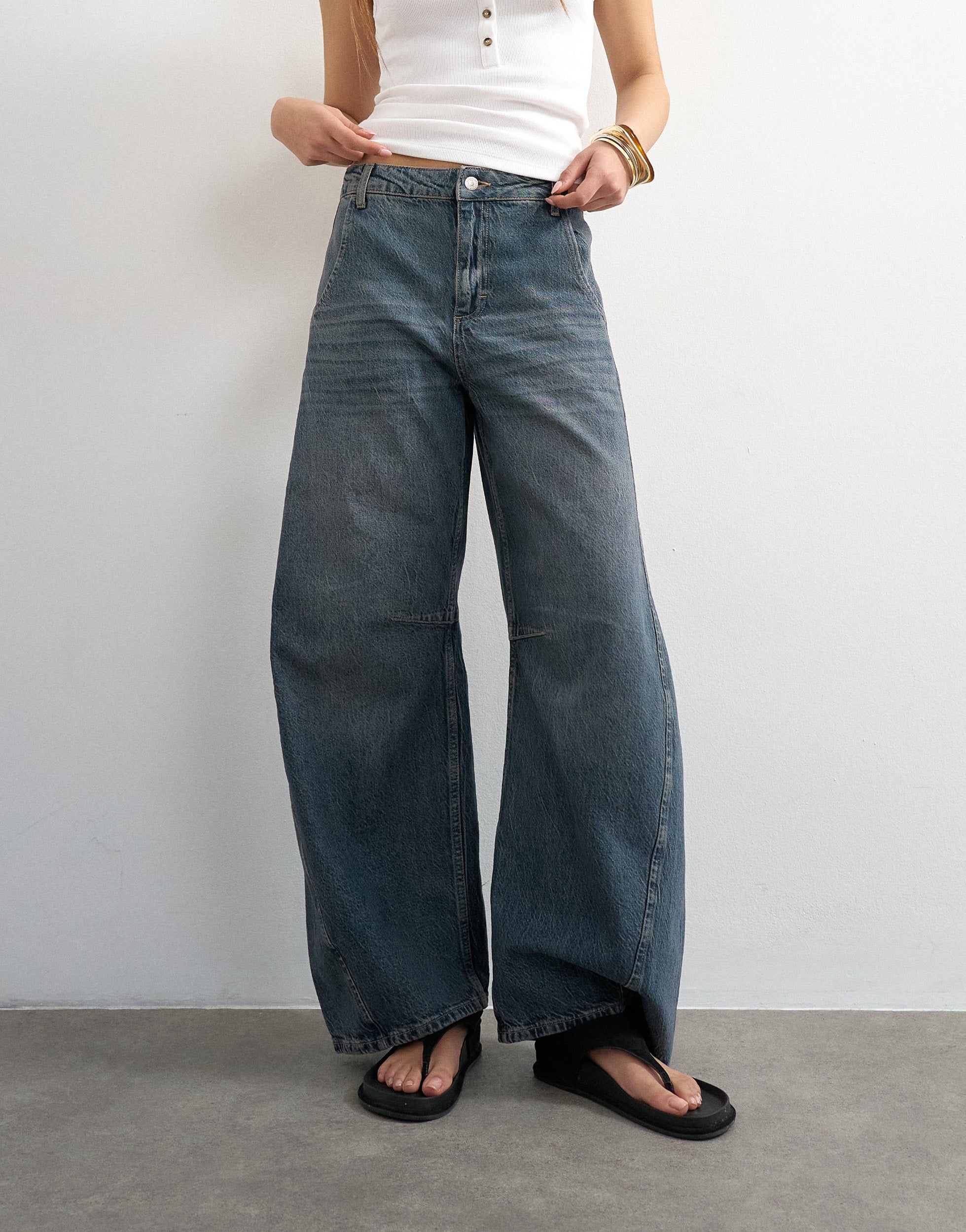 VERO MODA® TSVEA High rise Barrel Fit Jeans
