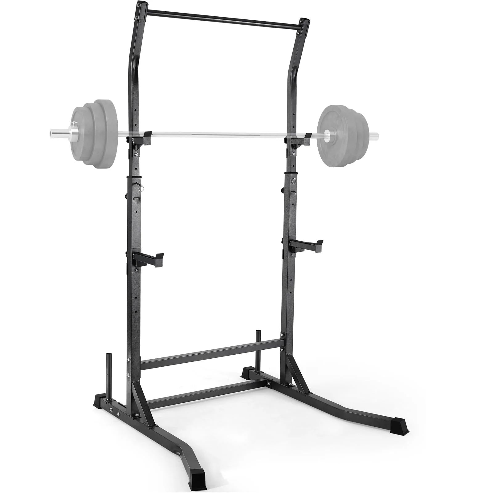 Adjustable Squat Rack, Barbell Rack, Weight and Bench Press Rack Stand, 485 lbs