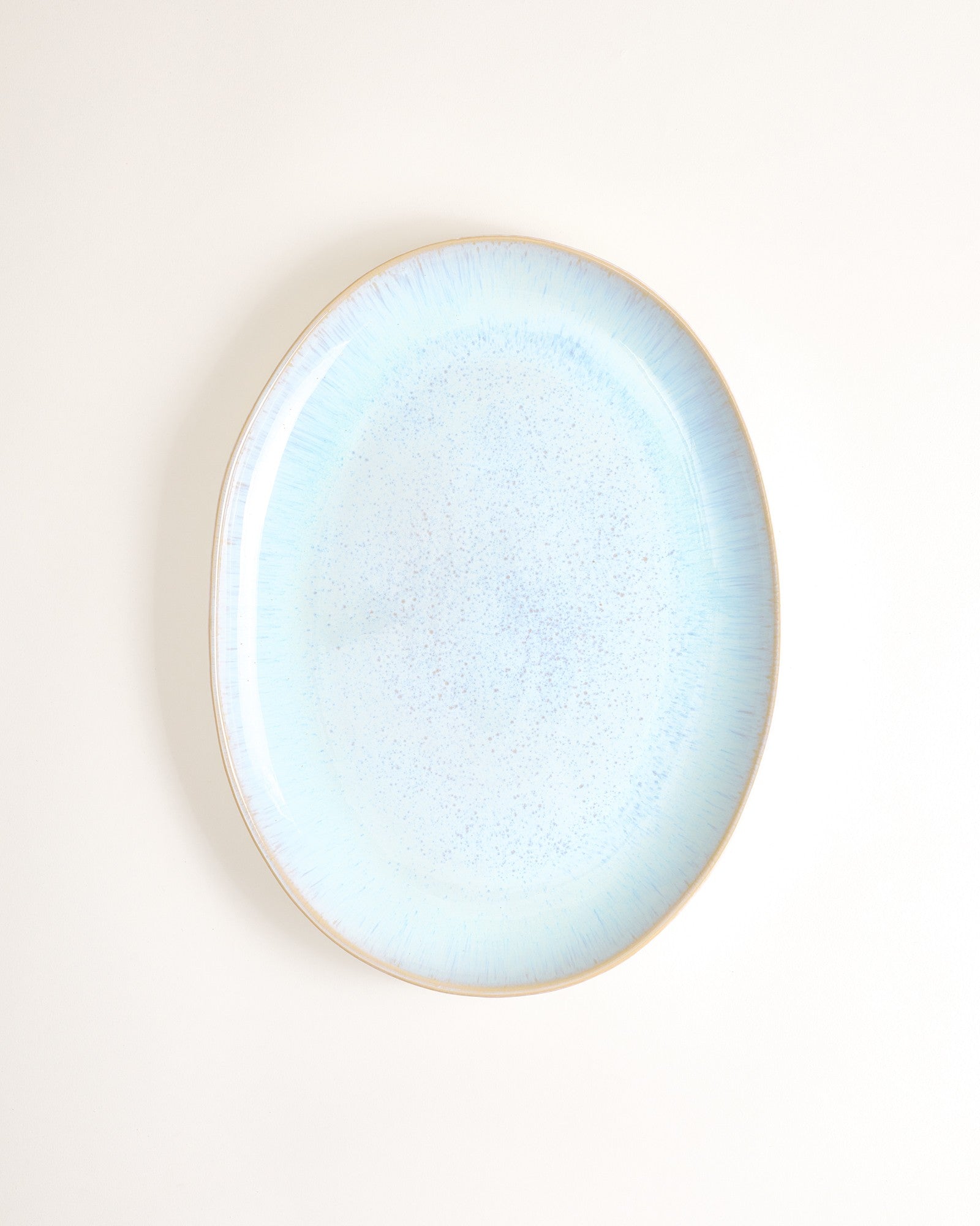 AREIA - SERVING PLATTER L OVAL AZURE