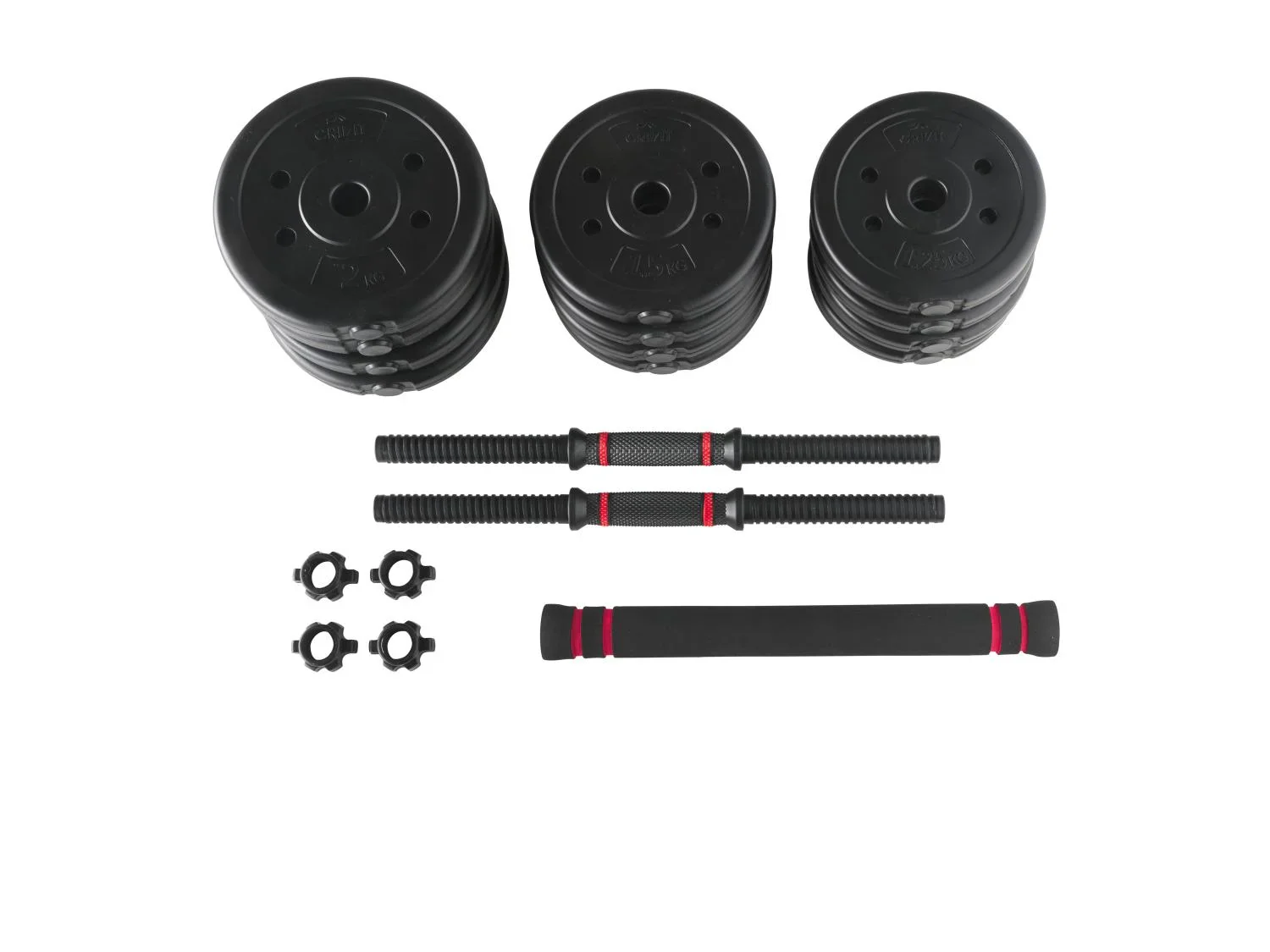 CRIVIT Set dhaltres courts et longs 2 en 1