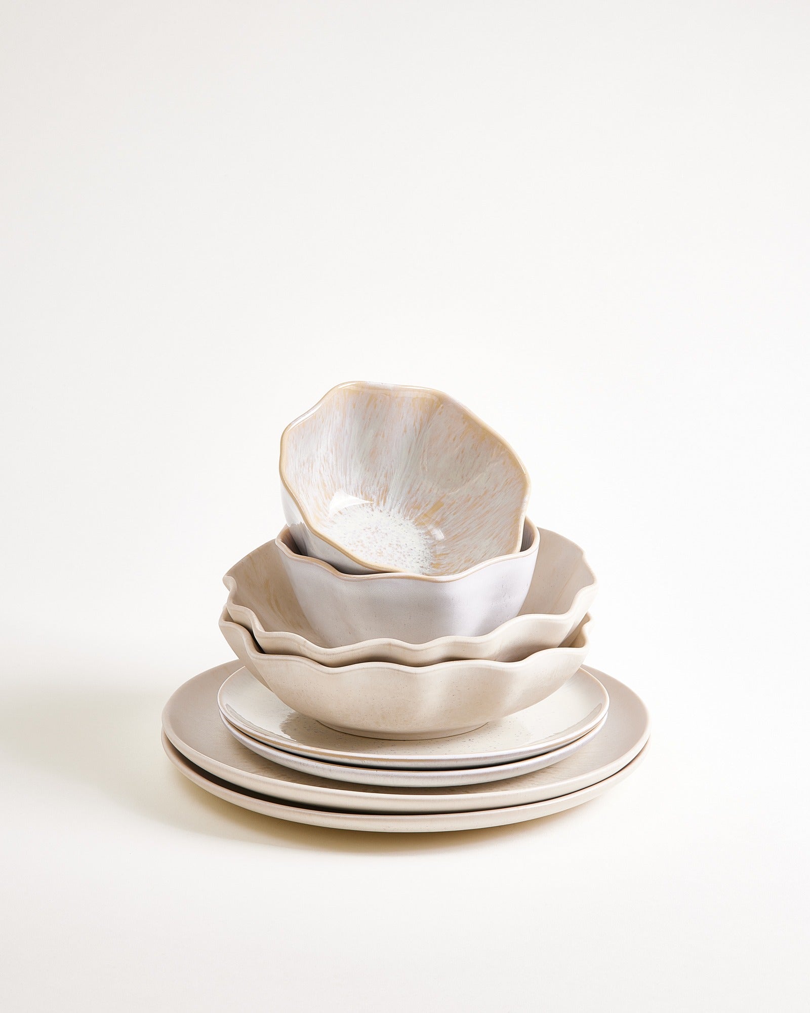 TABLEWARE SET SAND DREAMS SAND 8 PIECES