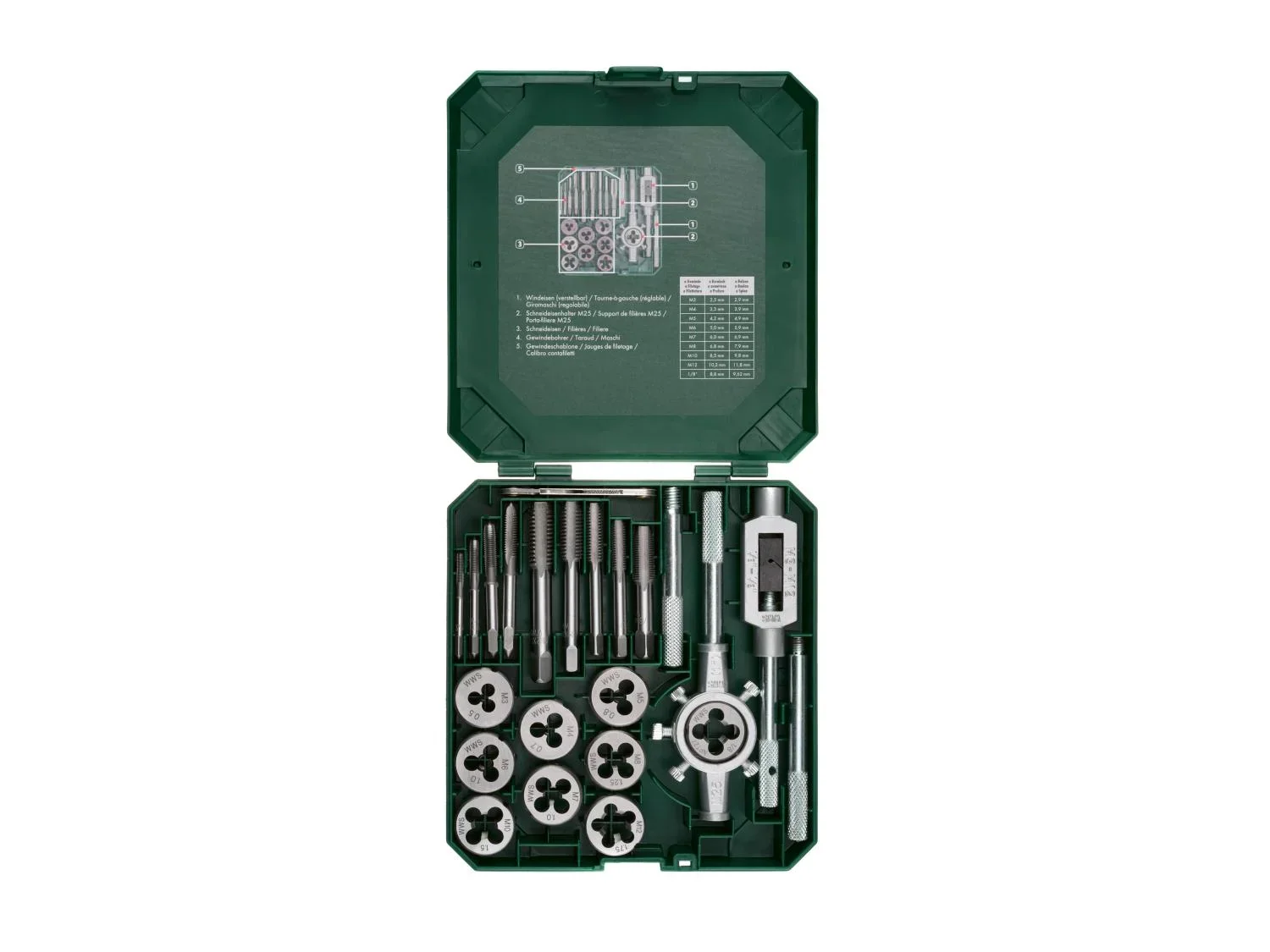 PARKSIDE Set de filetage et taraudage