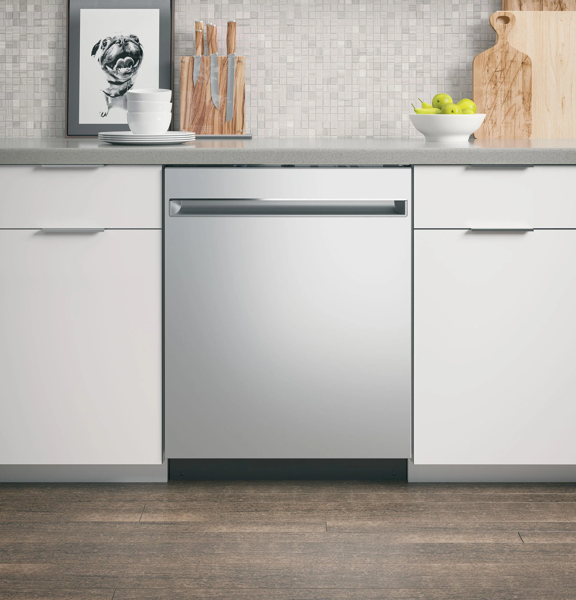 GE Appliances GDT225SSLSS 24 in Built in Fully Integrated Dishwasher Stainless Steel