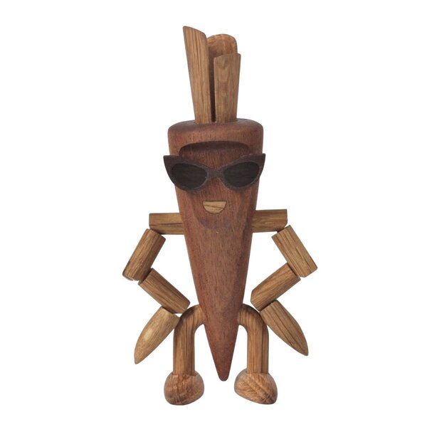 Woodies Camille Carrot trefigur 13 cm eik