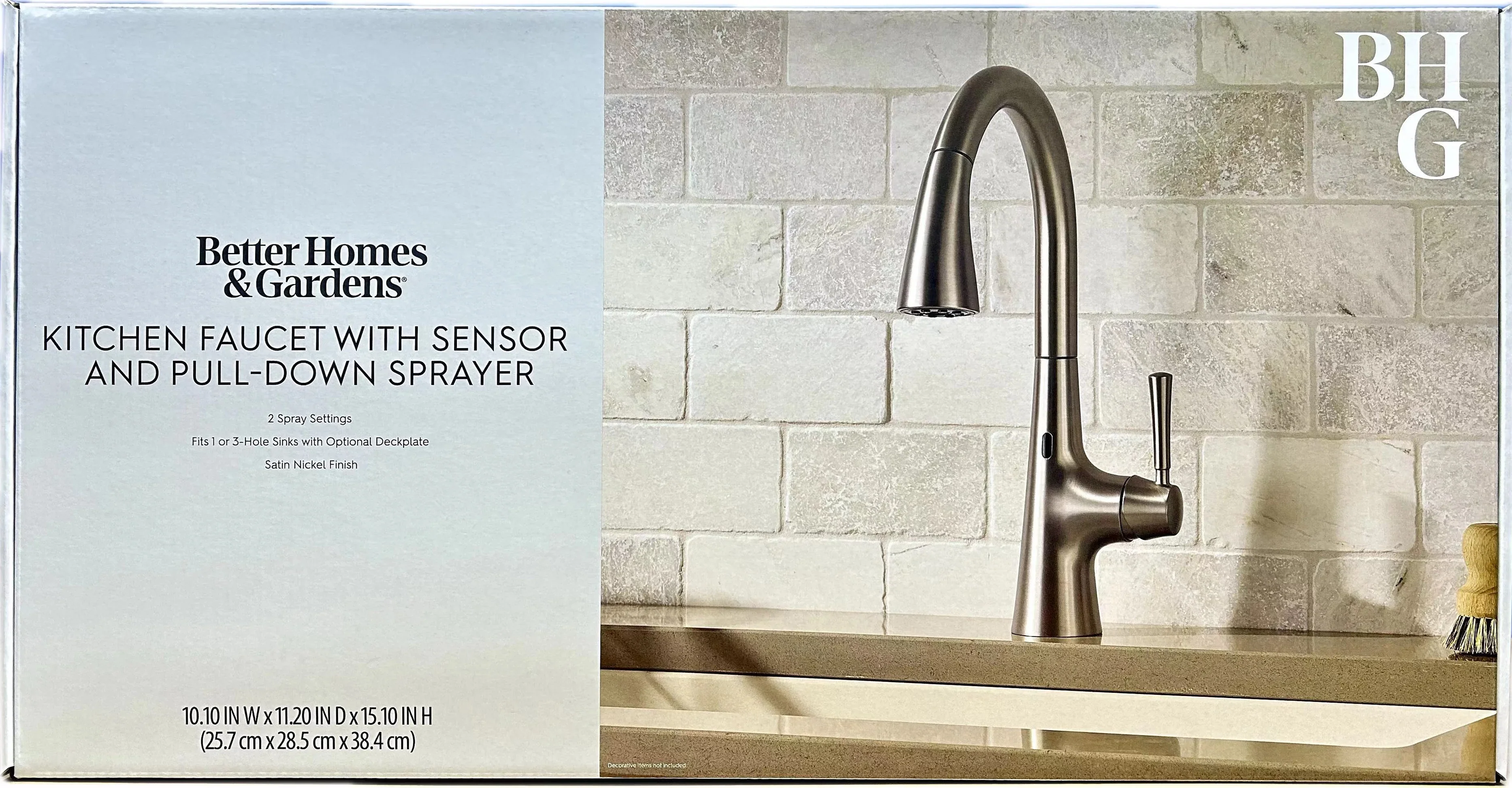 Better Homes & Gardens Touchless Pull Down Kitchen Faucet in Satin Nickel