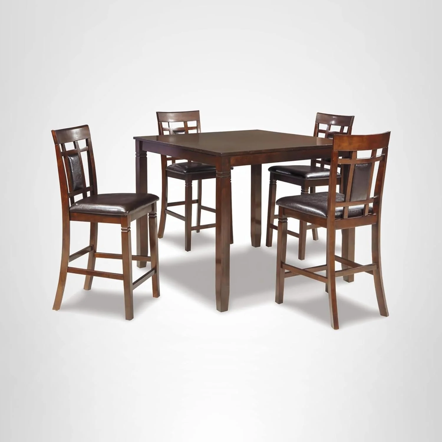 Ensemble de salle à manger 5 pièces Signature Design by Ashley Bridson comprenant une table et 4 tabourets de bar à dossier échelle