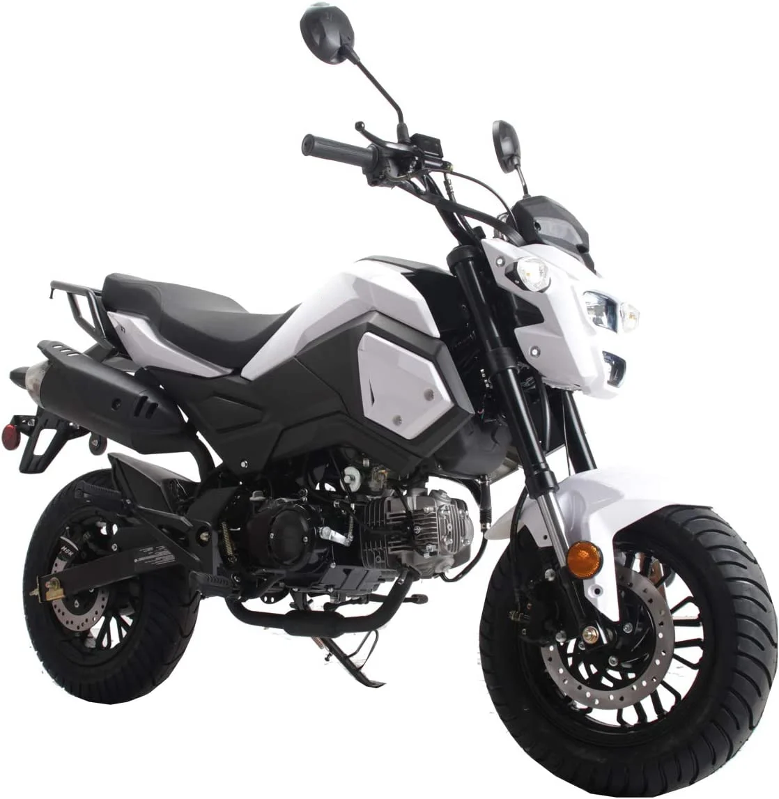 HHH Upgraded New 125cc Motorcycle Bike VADER 125 HELLCAT Dual Sports 125cc Motorcycle Bike Youth Adults Gas Motorcycle Big Headlights ( RED )