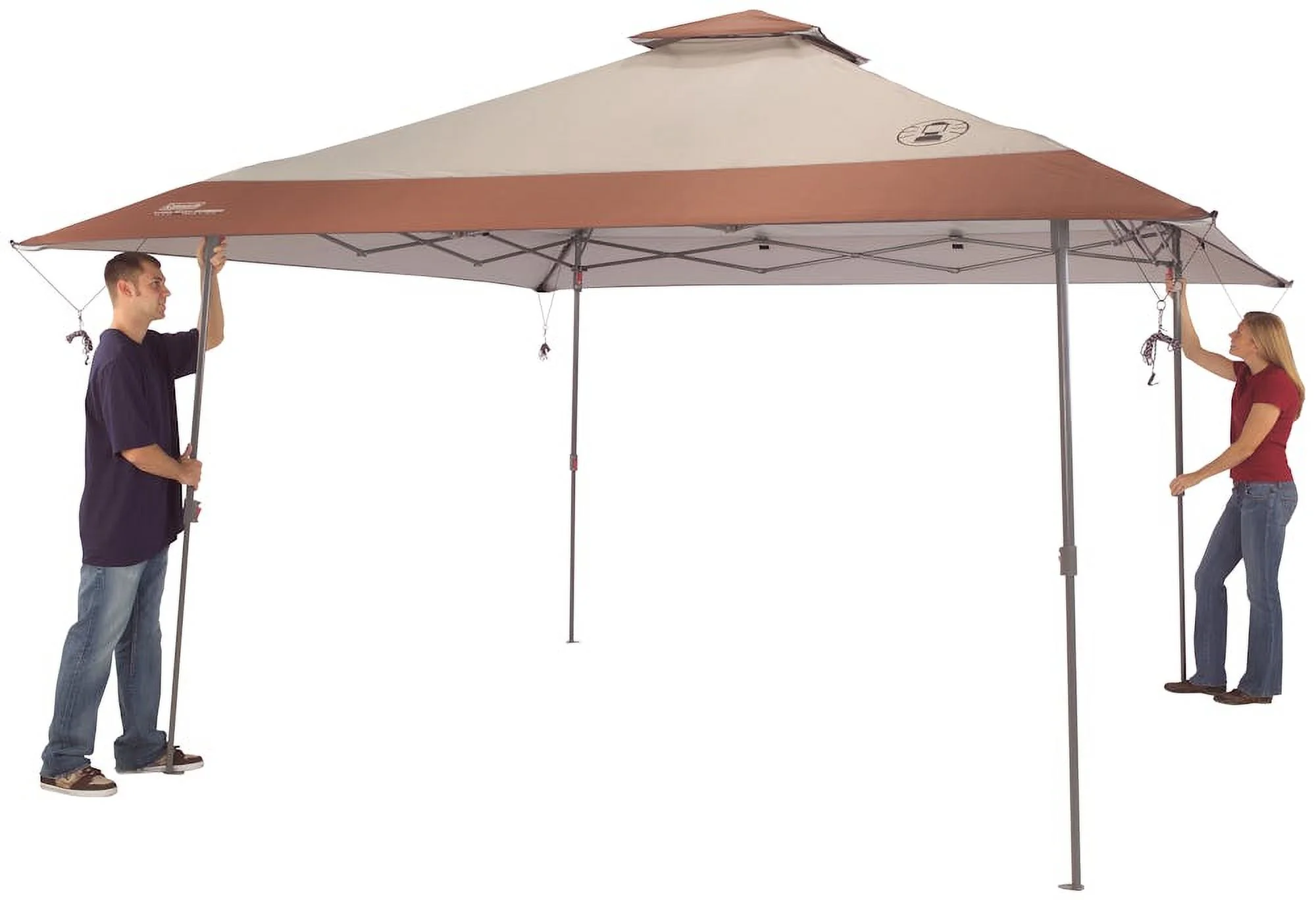Coleman 13 x 13 Instant Canopy Sun Shelter, Khaki
