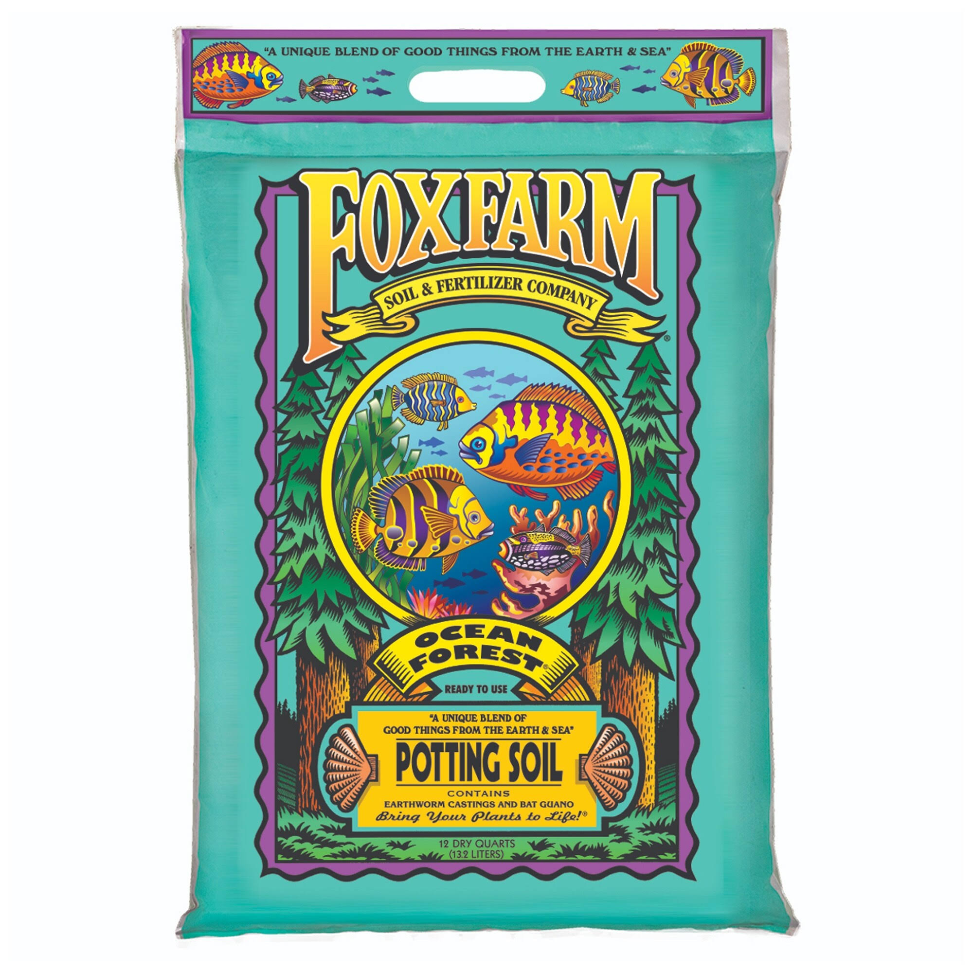 Fox Farms Ocean Forest Organic Potting Soil Mix - 12 qt bag