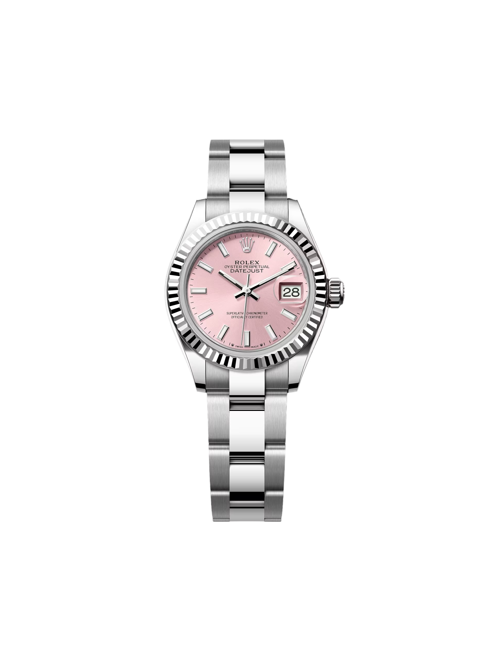 【Super Clone】RLX Lady-Datejust 28mm 279174 Pink Dial Oyster Bracelet