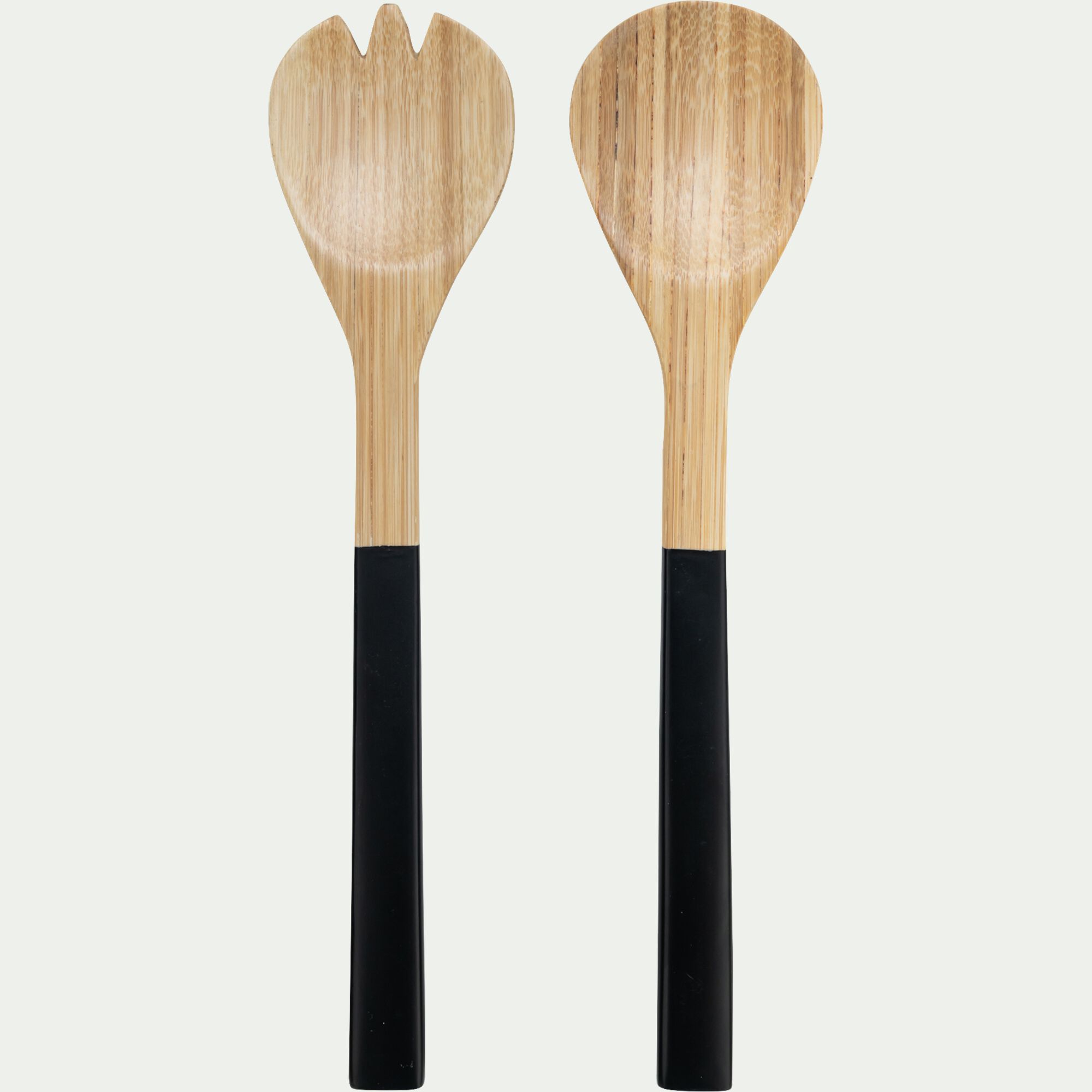 EBENE - Couverts à salade en bambou - noir