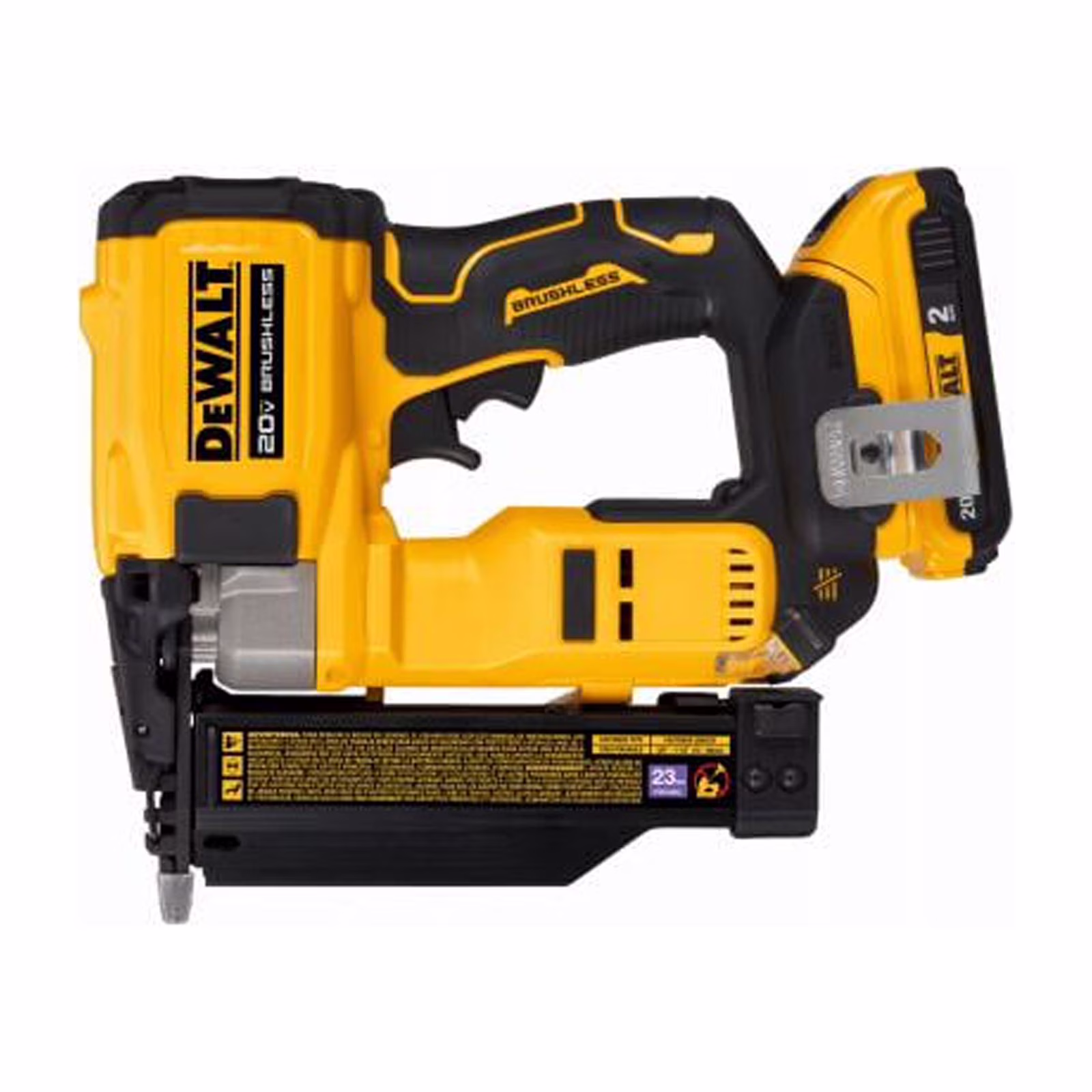 DCN623D1 20-Volt MAX Atomic Compact Cordless Pin Nailer Kit, Brushless Motor, 23 Gauge, Battery Quantity 1(1)
