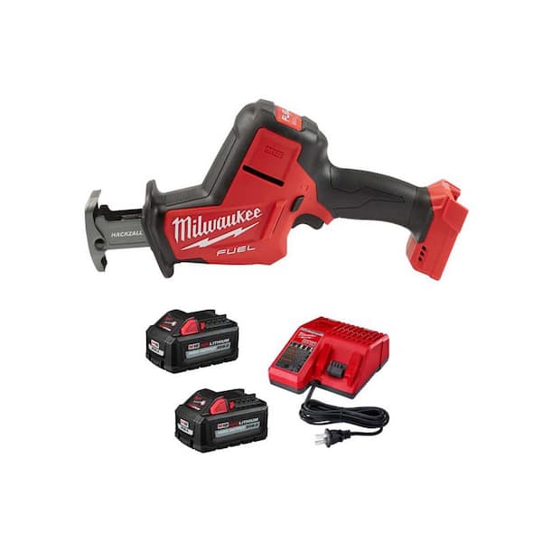 M18 FUEL 18V Lithium Ion Brushless Cordless HACKZALL Reciprocating Saw w/Two 6 0 Ah Battery and Charger