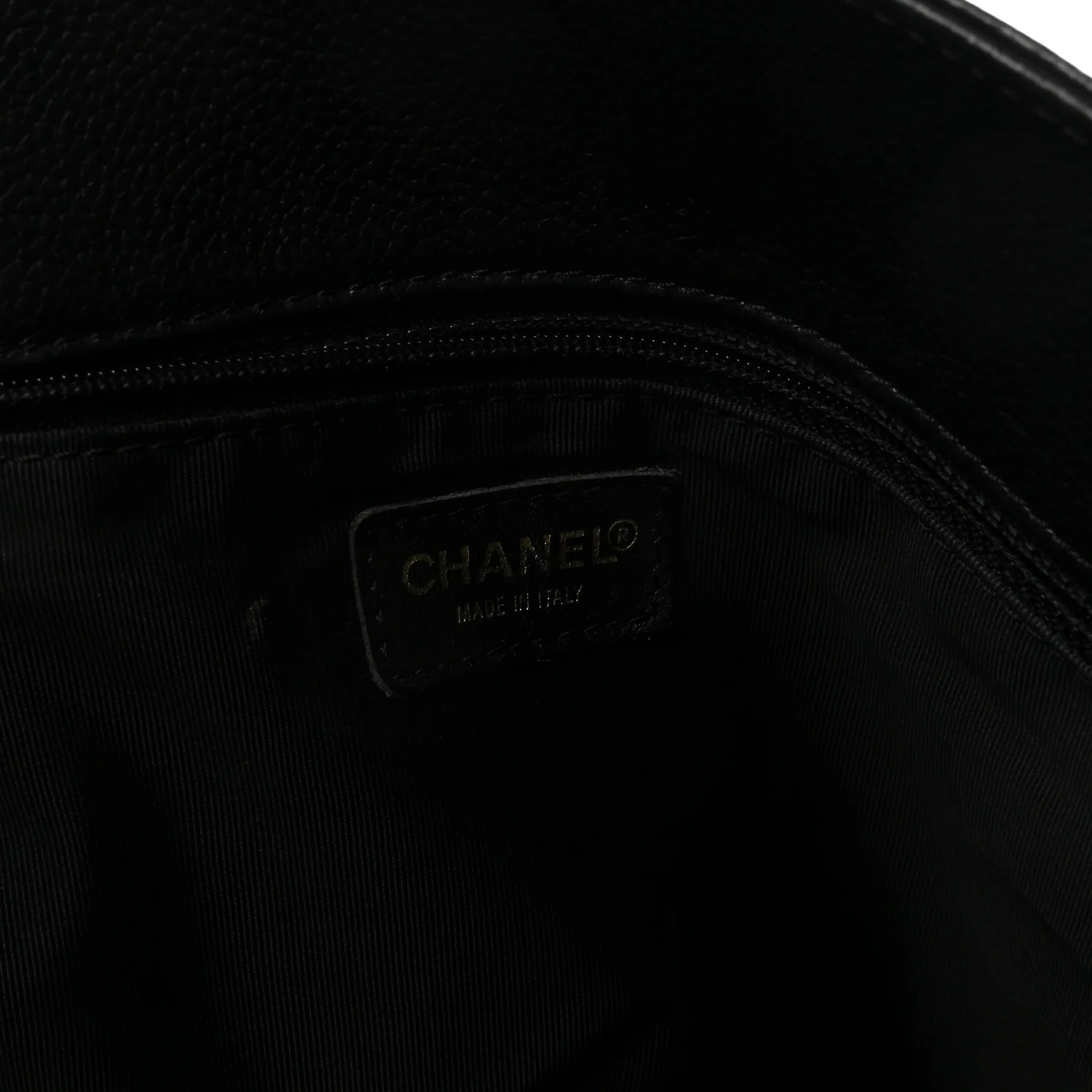 Calfskin Cerf Executive Shopper Tote Black