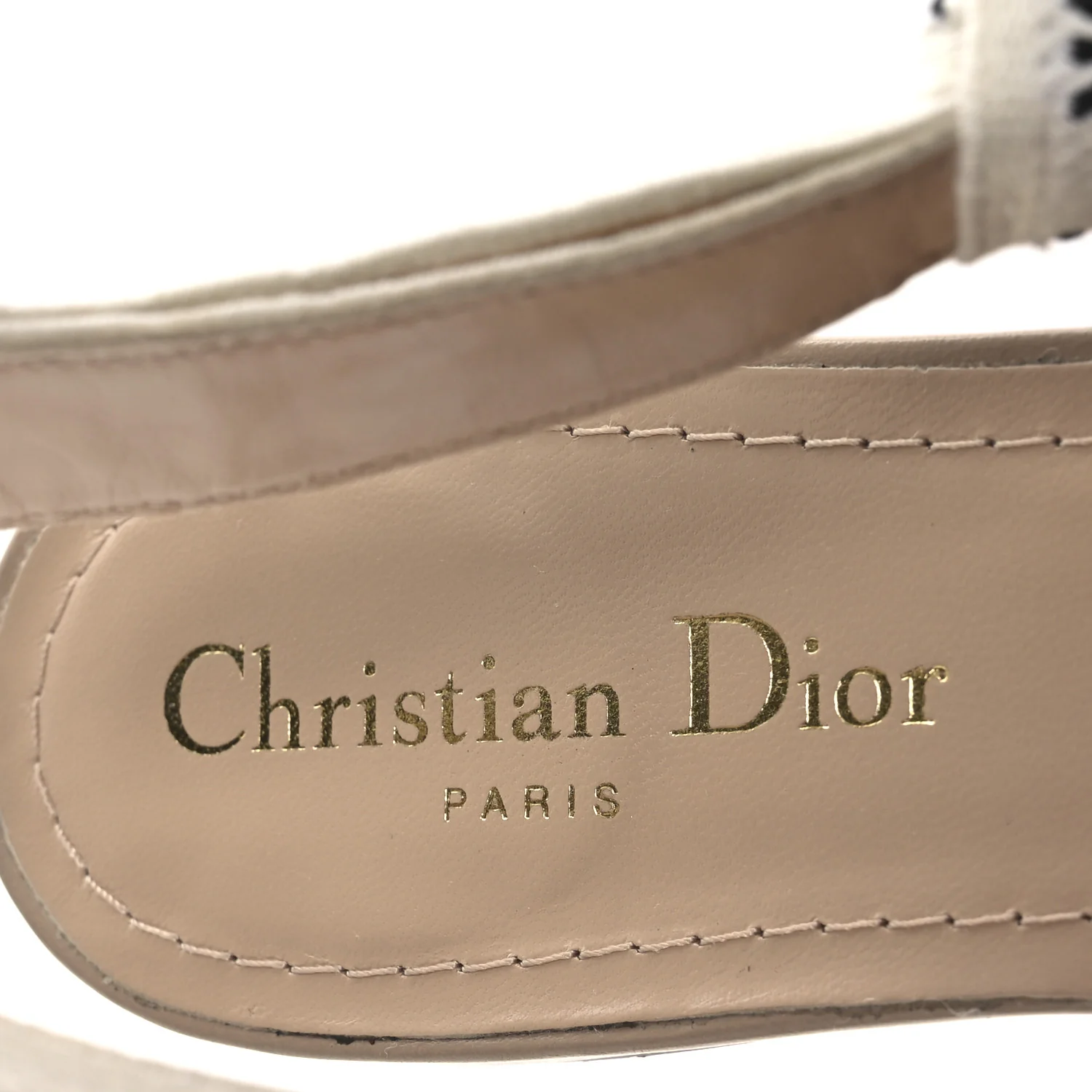 Technical Canvas Ribbon J'Adior Slingback Ballet Flats 38.5 Powder Nude