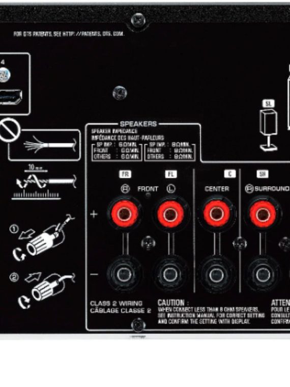 Yamaha 2025 – Système d'enceintes home cinéma 4K 5.1 canaux avec caisson de basses amplifié et streaming Bluetooth – Noir