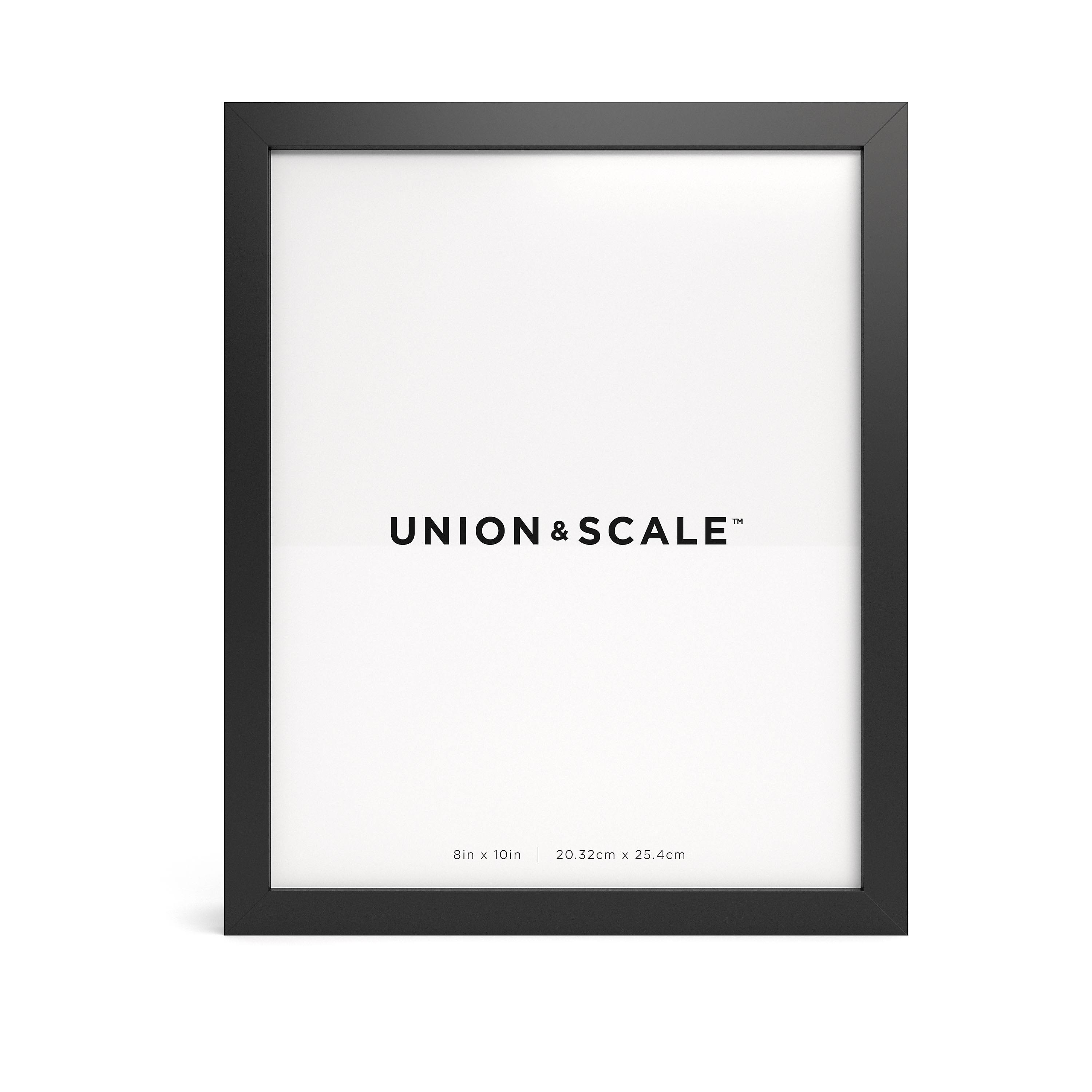 Union & Scale Essentials Wood Picture Frame, 8 x 10, Black Frame