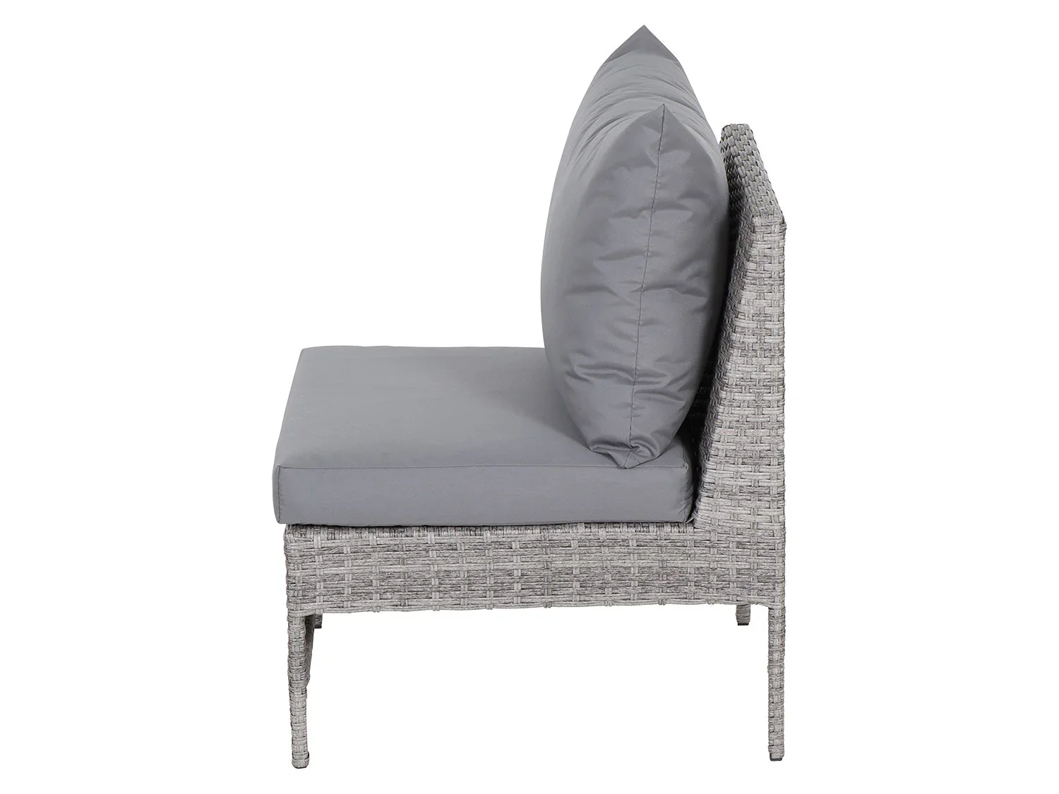 Gardamo Ensemble de jardin Vigo Lounge, 4 pices, gris