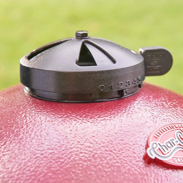 Akorn Jr 14 in Portable Kamado Charcoal Grill in Red Image 9