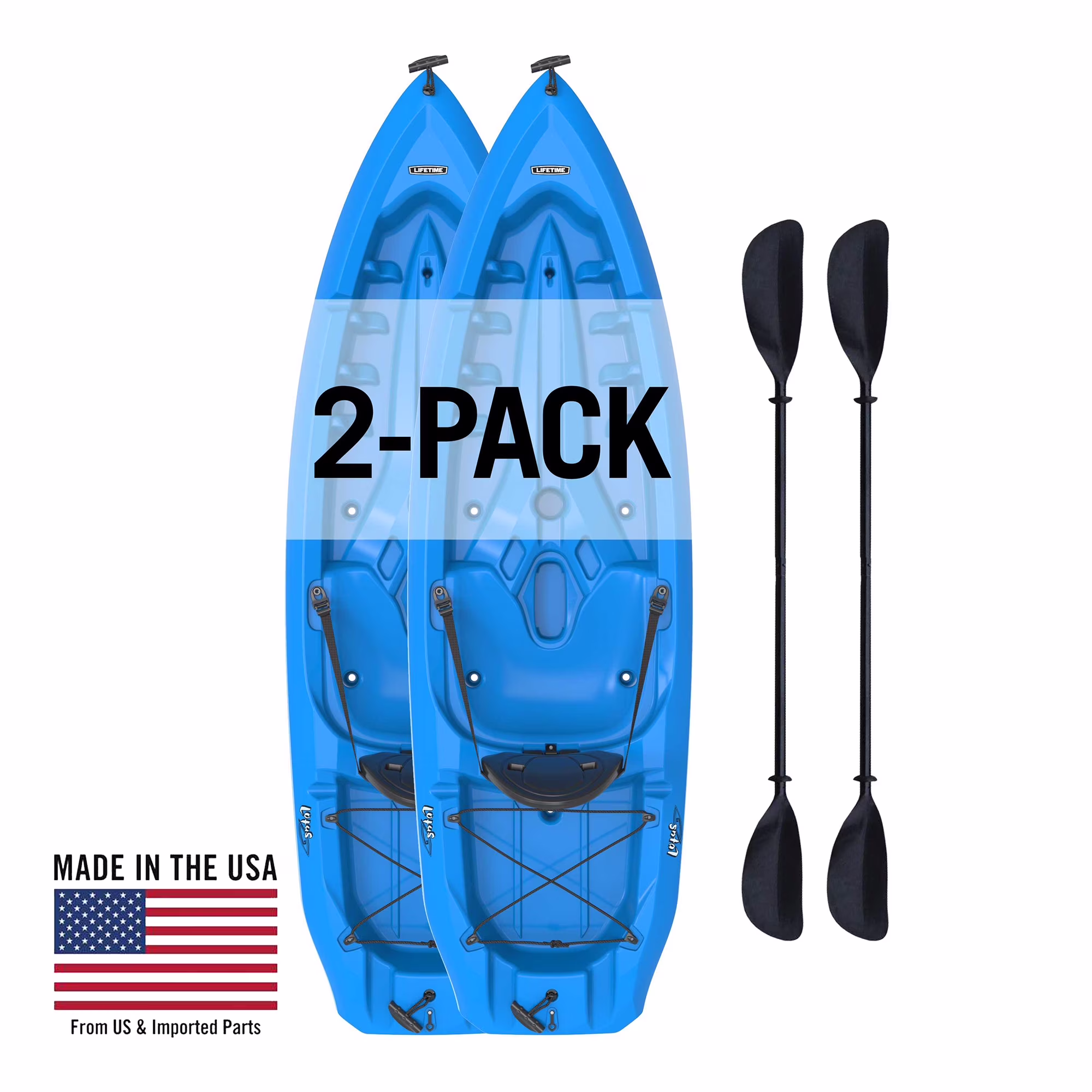 Lifetime Lotus 8 Ft Sit - on - Top Kayak, Blue (90112)