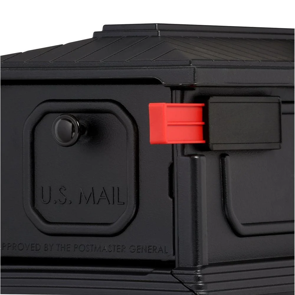 Black Plastic Mailbox Post - Image 2