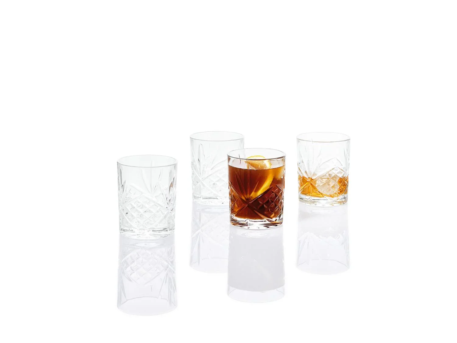 LIVARNO home Lot de 4 verres  whisky ou longdrink