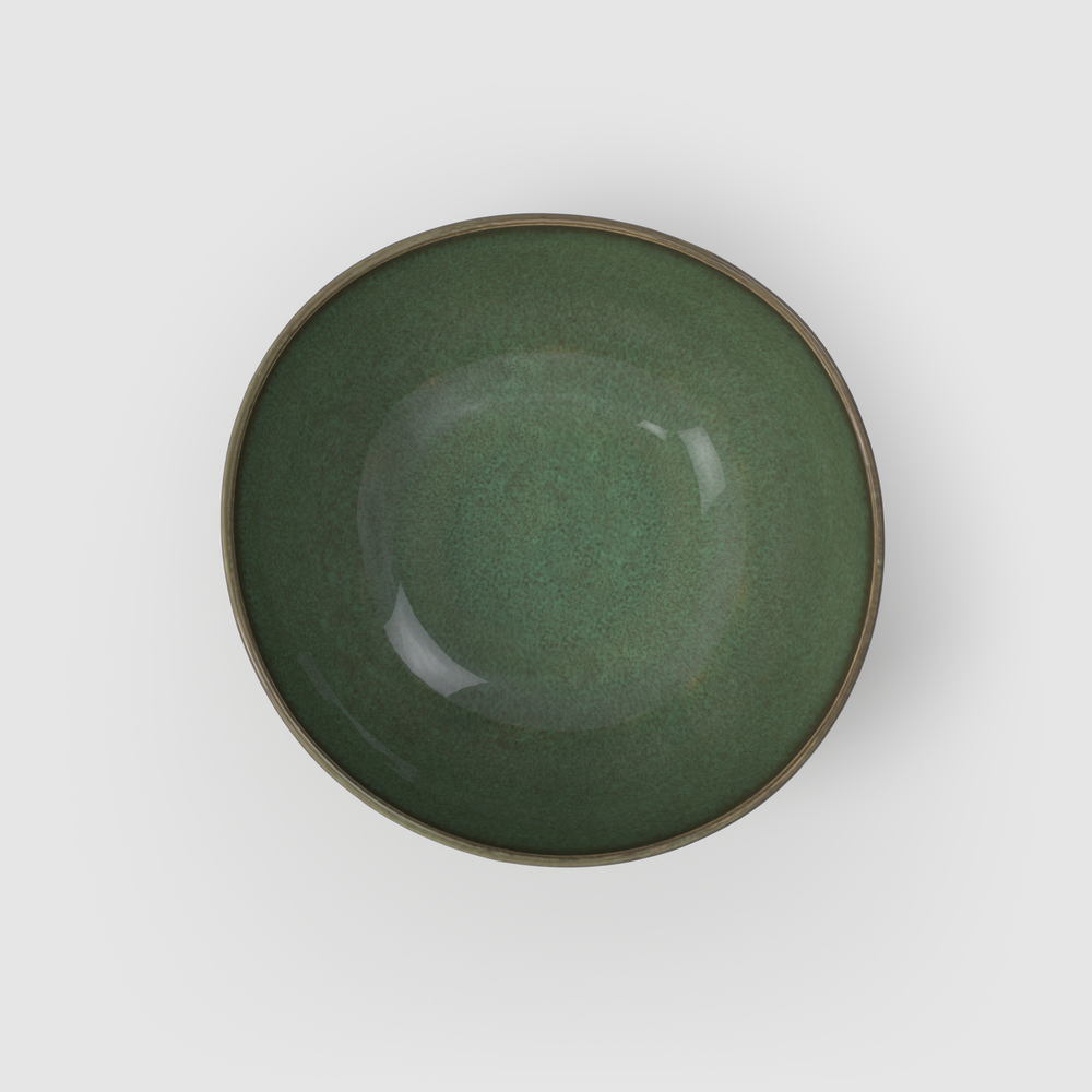 Lave Serving Bowl - Green, 74.4 oz, stoneware