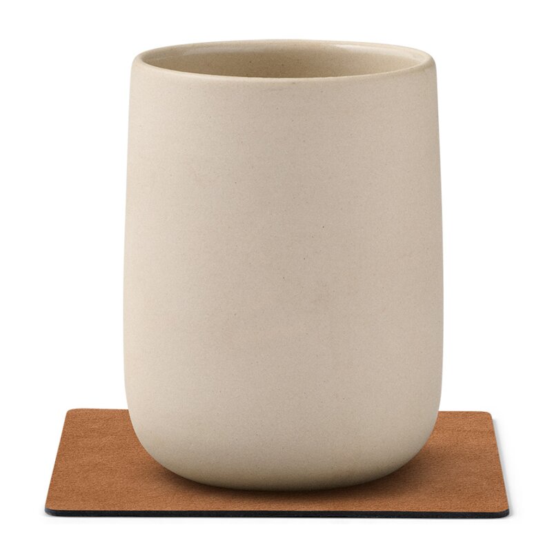 Square Nupo glassbrikke 10x10 cm natur