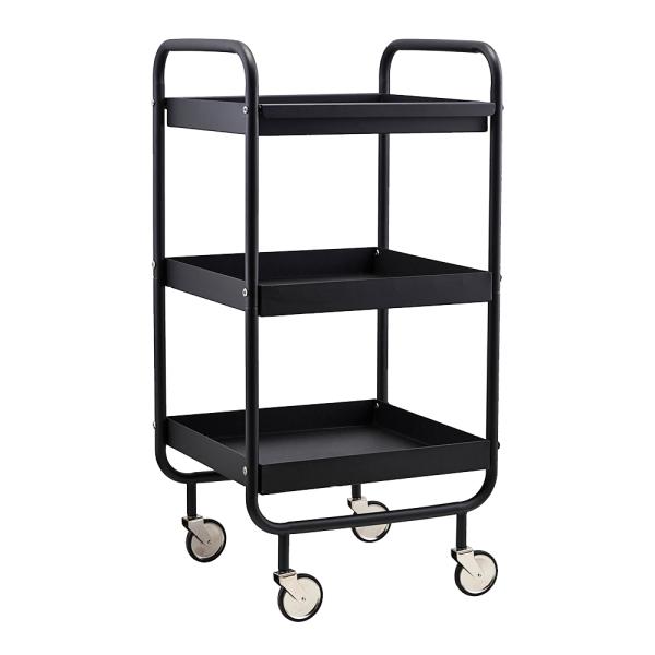 Roll trillebord 42x38x85 cm svart