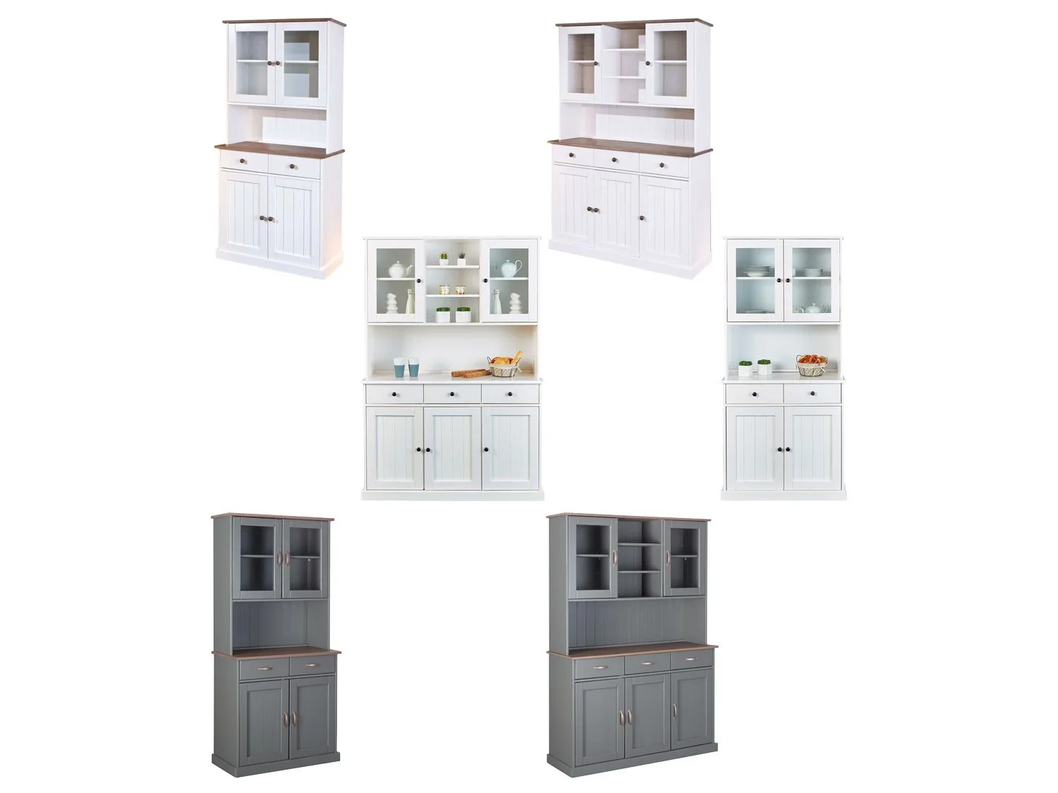 Inter Link Commode haut de gamme style campagnard, bois de pin