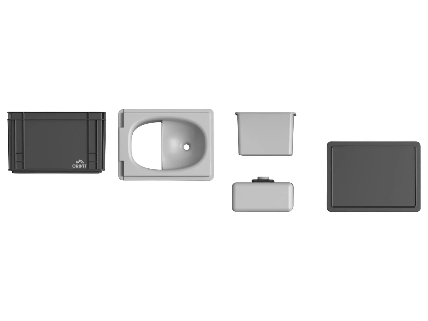 CRIVIT Toilettes sches  sparation