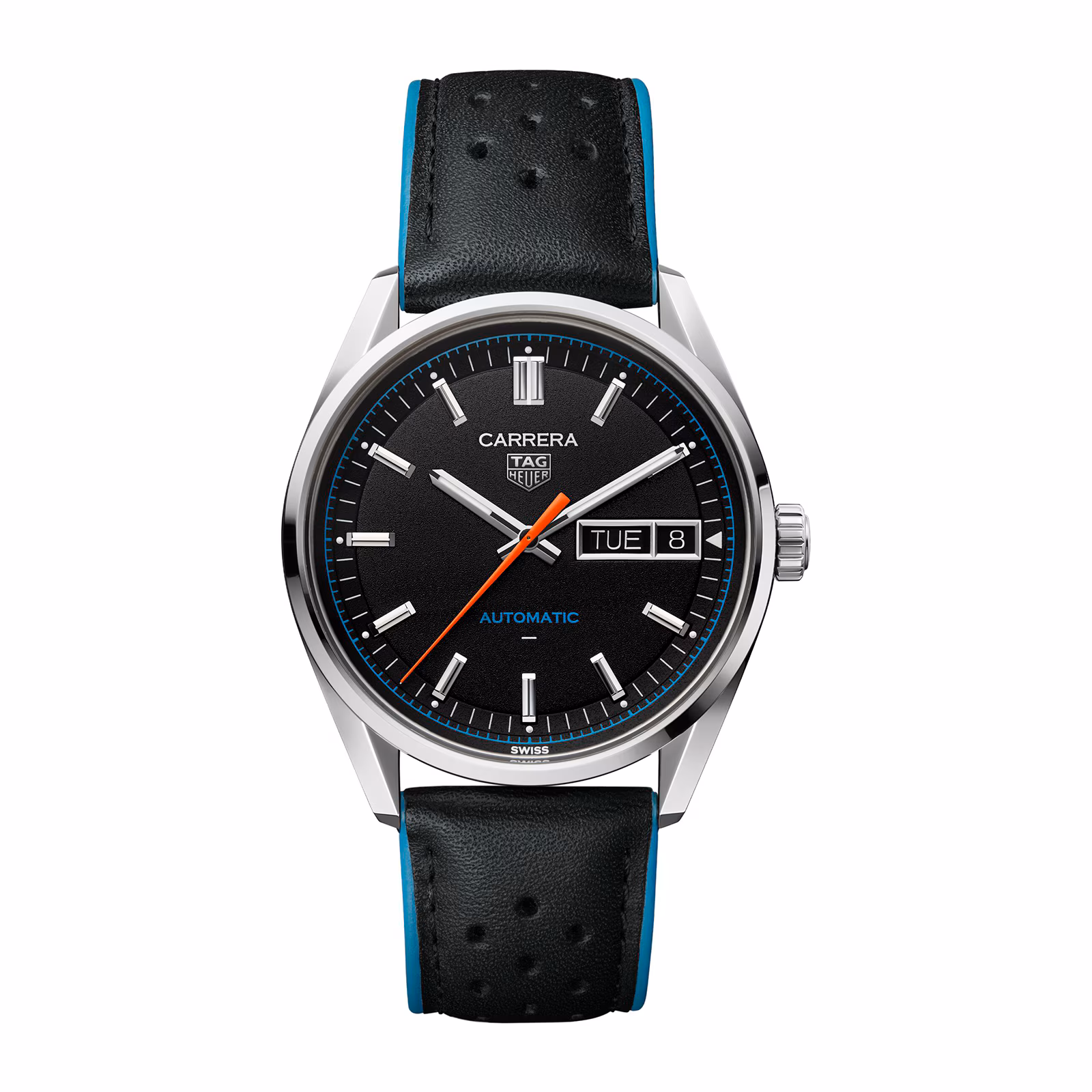 【Super Clone】TAG Heuer Carrera Day-Date 41mm Mens Watch Black WDA2110.FC6614
